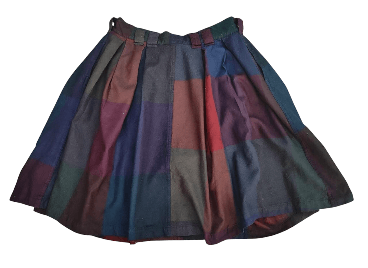 Yohji Yamamoto Y's Checkered Wool Skirt Size 39" - 1 Thumbnail