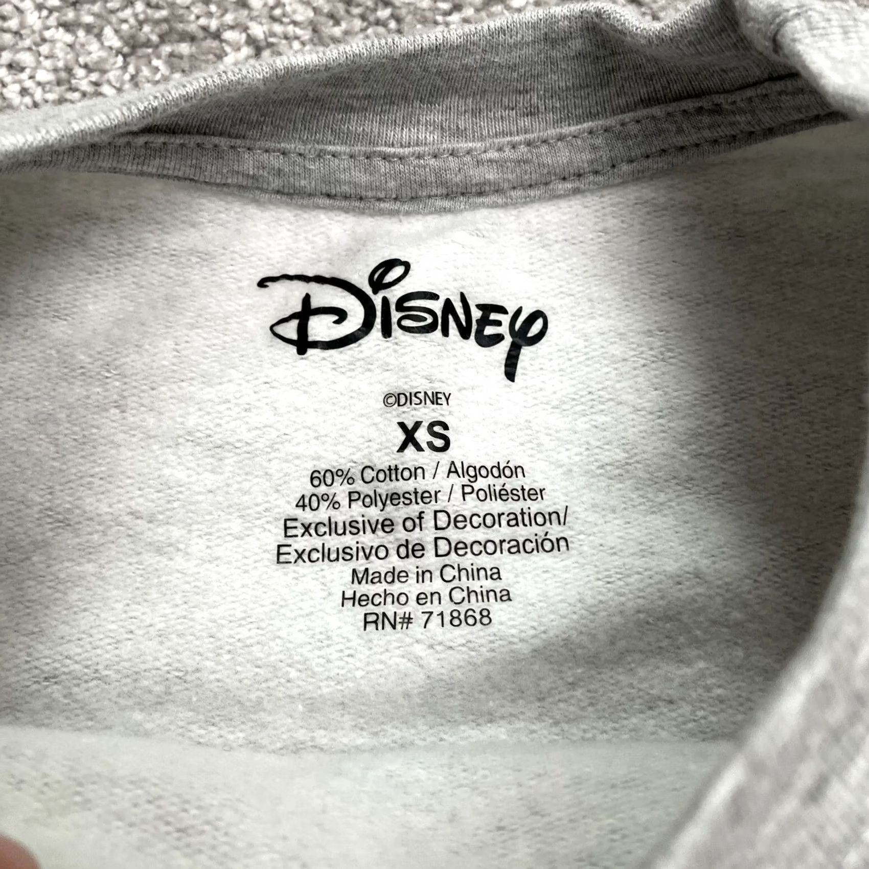 Disney Disney Winnie The Pooh Embroidered Graphic Sweatshirt Womens XS Gray Crew Neck Size XS / US 0-2 / IT 36-38 - 4 Thumbnail