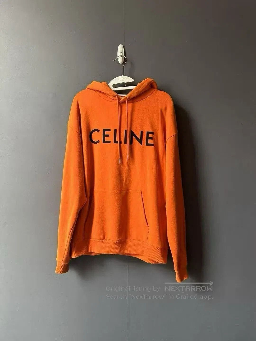 Celine Celine Orange Logo Hoodie. Size US L / EU 52-54 / 3 - 1 Thumbnail