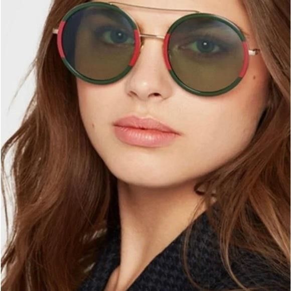 Gucci NEW GUCCI GG0061S 003 OVERSIZED ROUND WOMEN’S SUNGLASSES GUC Size ONE SIZE - 1 Thumbnail