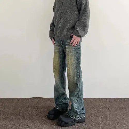 Japanese Brand Jeans Streetwear Y2k Vintage Blue Distressed Casual Fashion Size US 30 / EU 46 - 2 Thumbnail