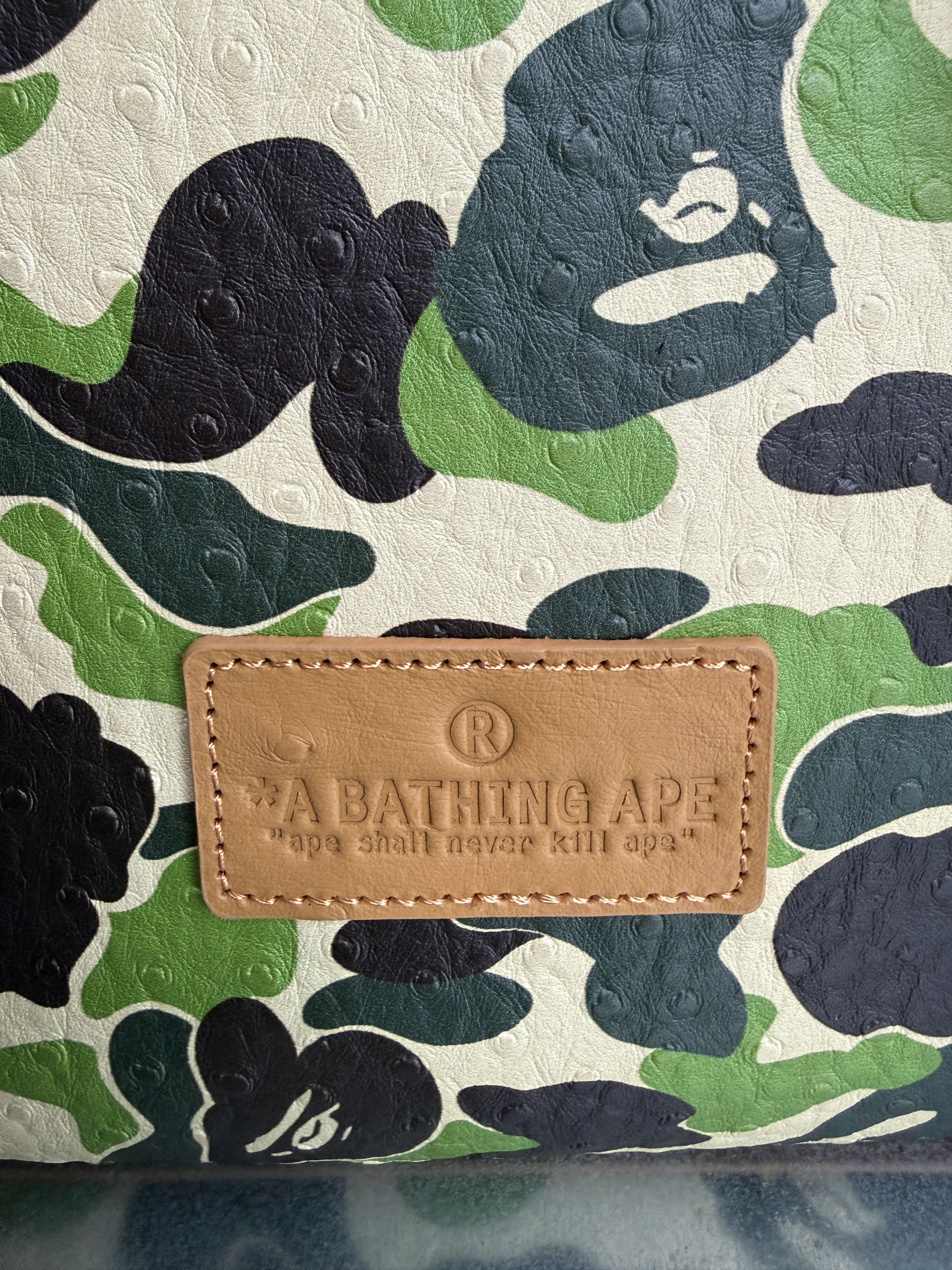 Bape BAPE ABC CAMO PU OSTRICH TOTE BAG Size ONE SIZE - 8 Thumbnail