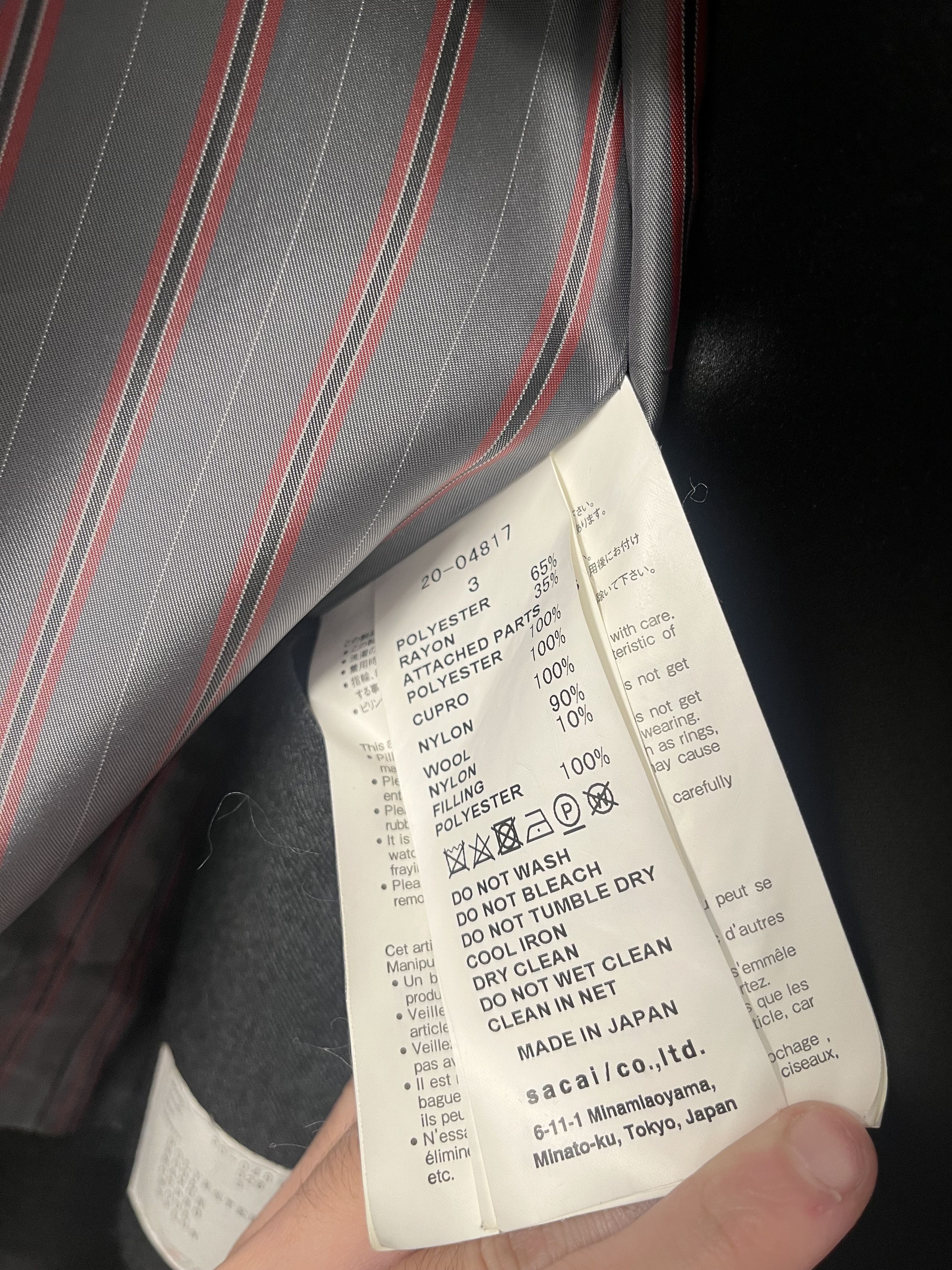 Sacai Sacai 20-04817 Suiting Coat – Size 3 – Lightly Worn Size M / US 6-8 / IT 42-44 - 6 Thumbnail