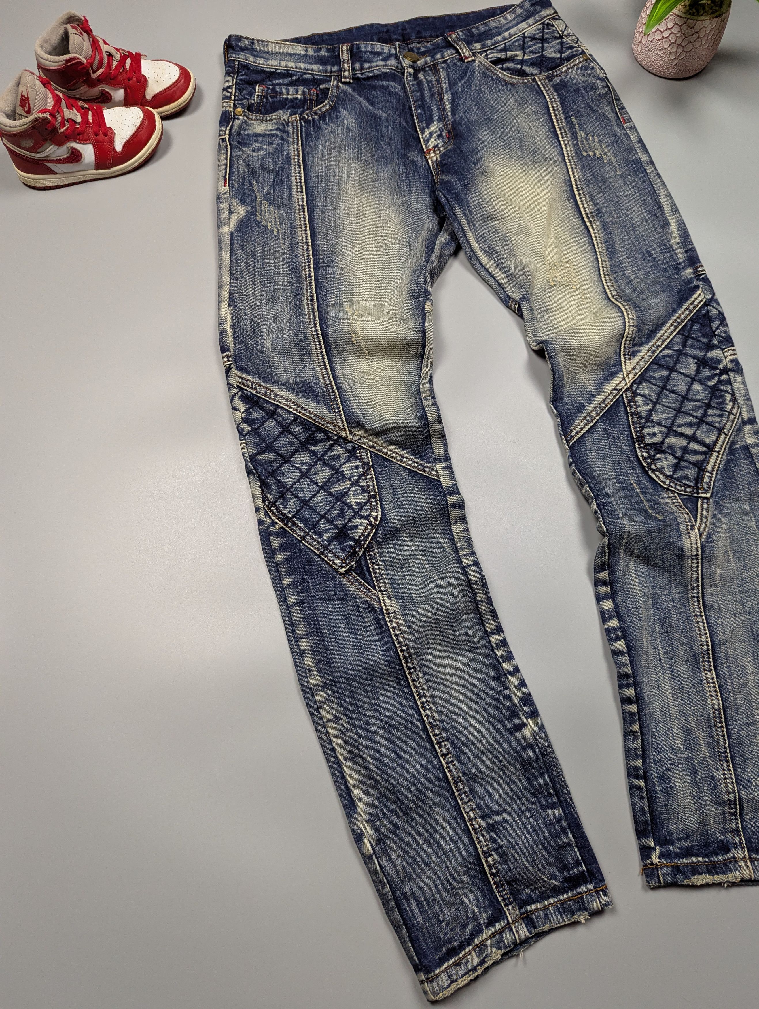 Japanese Brand × Vintage SOSOO Vintage 90s Y2K Distressed Dirty Japanese Brand Jeans Size US 31 - 4 Thumbnail