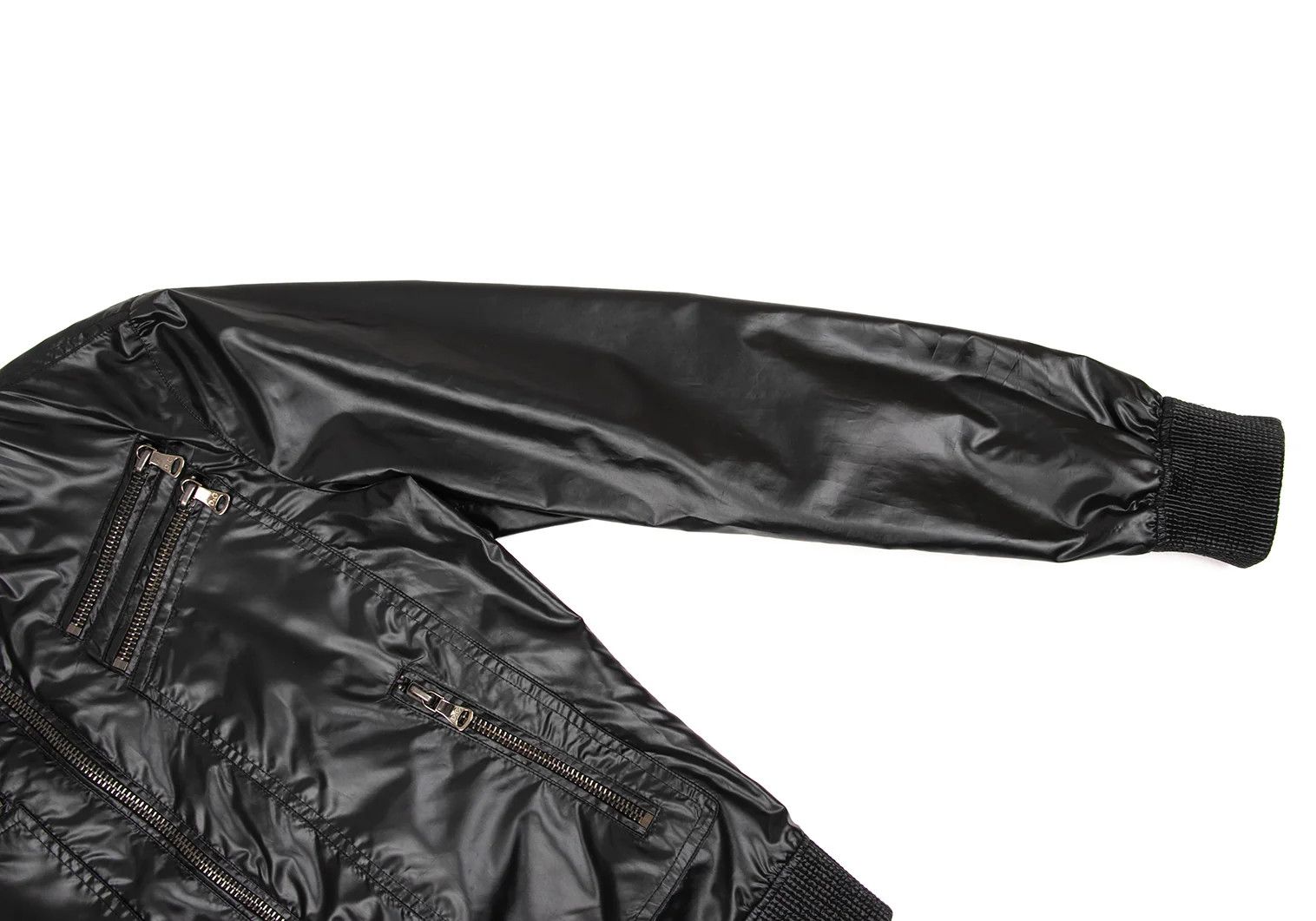 Polyester Zip Pocket Blouson in Black, Size 46