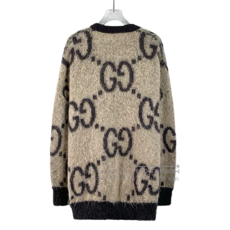 Gucci Gucci 24 colour-blocked logo inlay full-print Mahai wool V Size US S / EU 44-46 / 1 - 2 Thumbnail