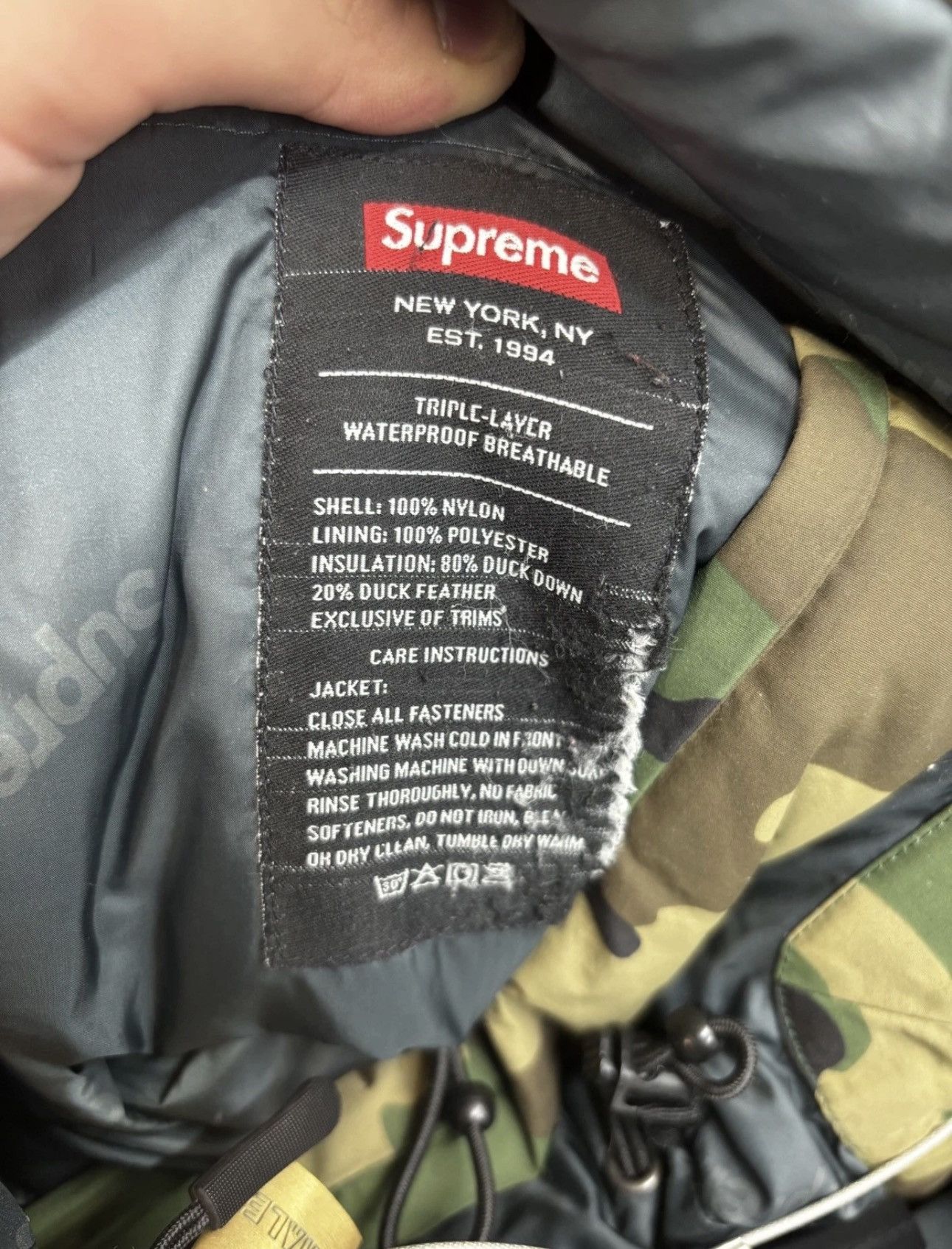 Supreme Supreme FW15 Camo Down Fill Coat Size US M / EU 48-50 / 2 - 7 Thumbnail