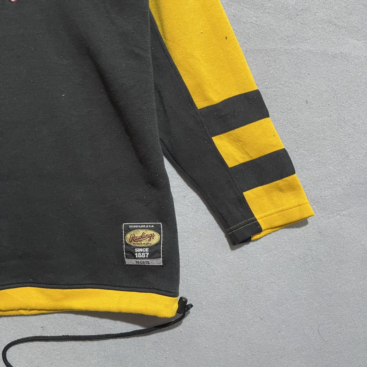 Vintage Vintage Rawlings “American Spirits” Black & Yellow Hoodie Size US M / EU 48-50 / 2 - 4 Thumbnail