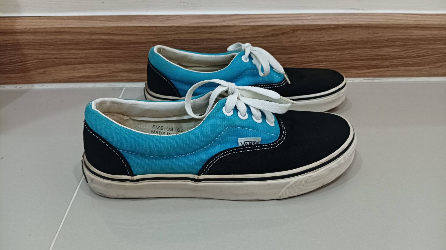 Vans VANS CANVAS TRAINERS SKATERS BLUE Size US 6.5 / EU 39-40 - 3 Thumbnail