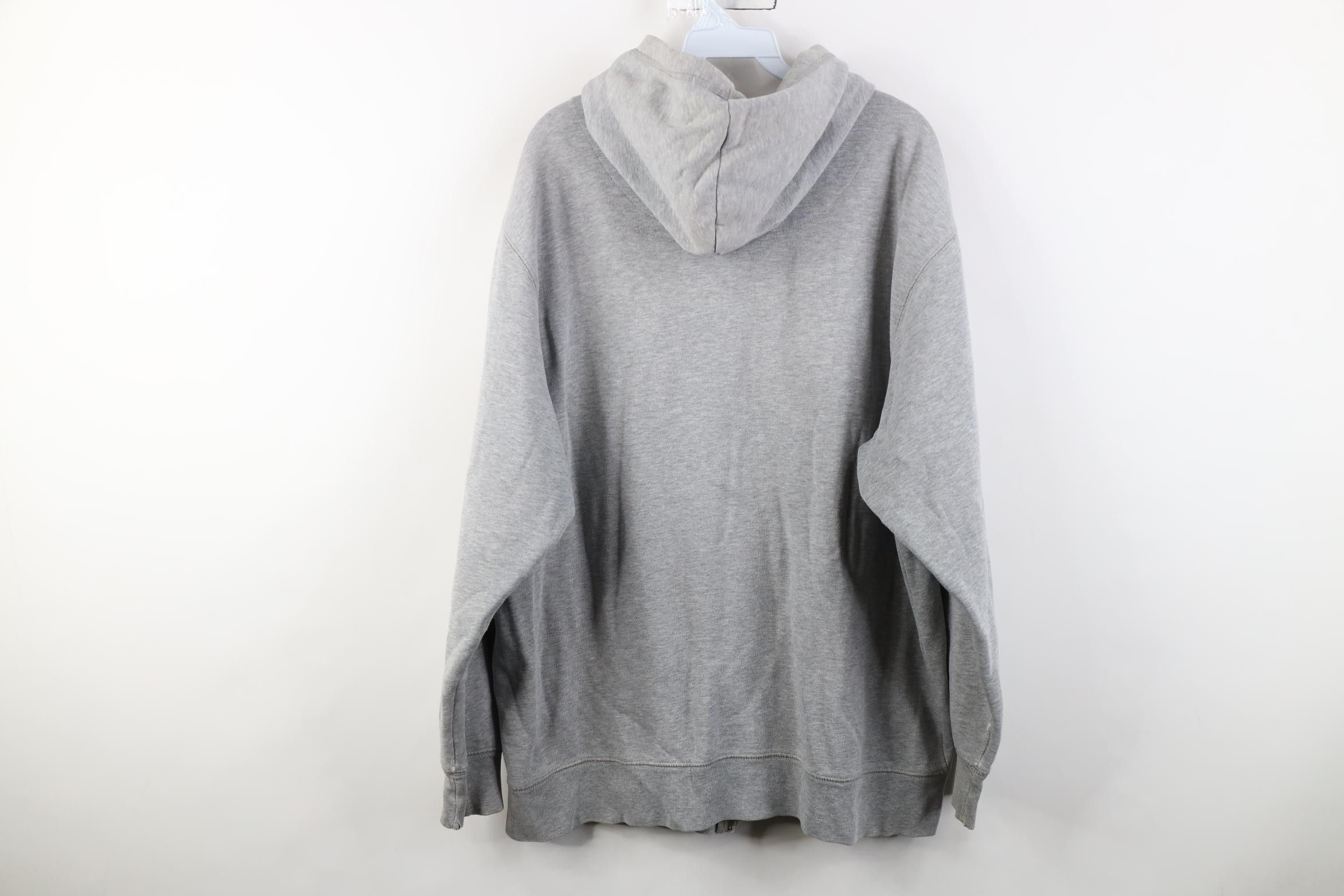 Vintage Vintage 90s Y2K Streetwear Full Zip Hoodie Sweatshirt Gray Size US XXL / EU 58 / 5 - 14 Thumbnail