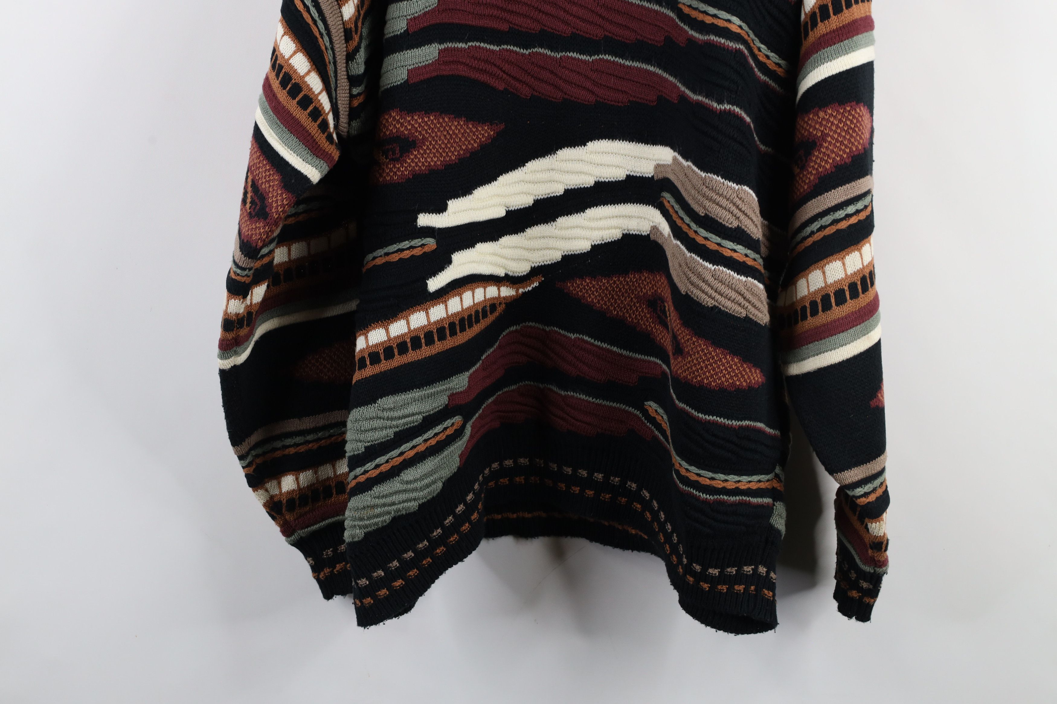 Vintage Vintage 90s Coogi Style Ed Bassmaster Knit Sweater USA Size US XL / EU 56 / 4 - 12 Thumbnail