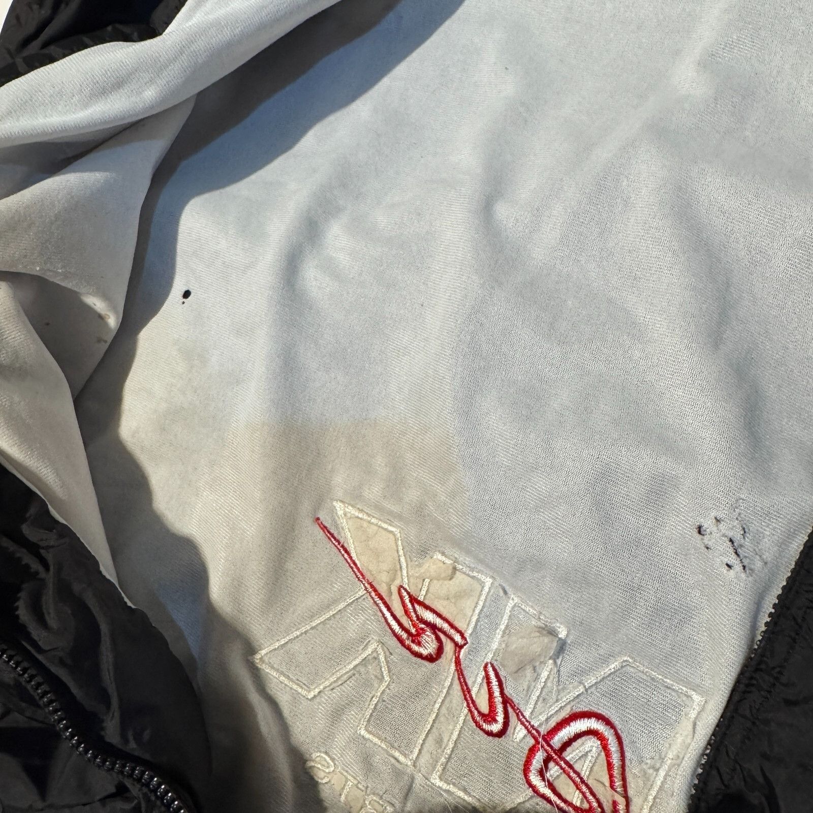 Nike Vintage 90s Nike Air "Nik Air" Parody Windbreaker Black Jack Size US L / EU 52-54 / 3 - 8 Thumbnail