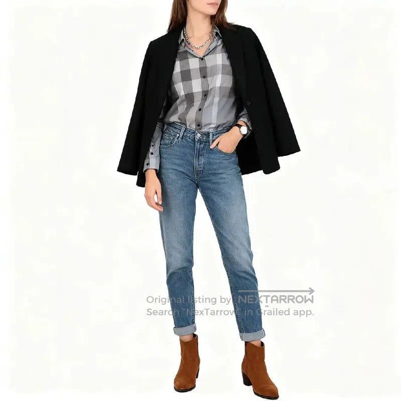 Burberry Burberry Gray Cotton Women's Shirt. Size S / US 4 / IT 40 - 7 Thumbnail
