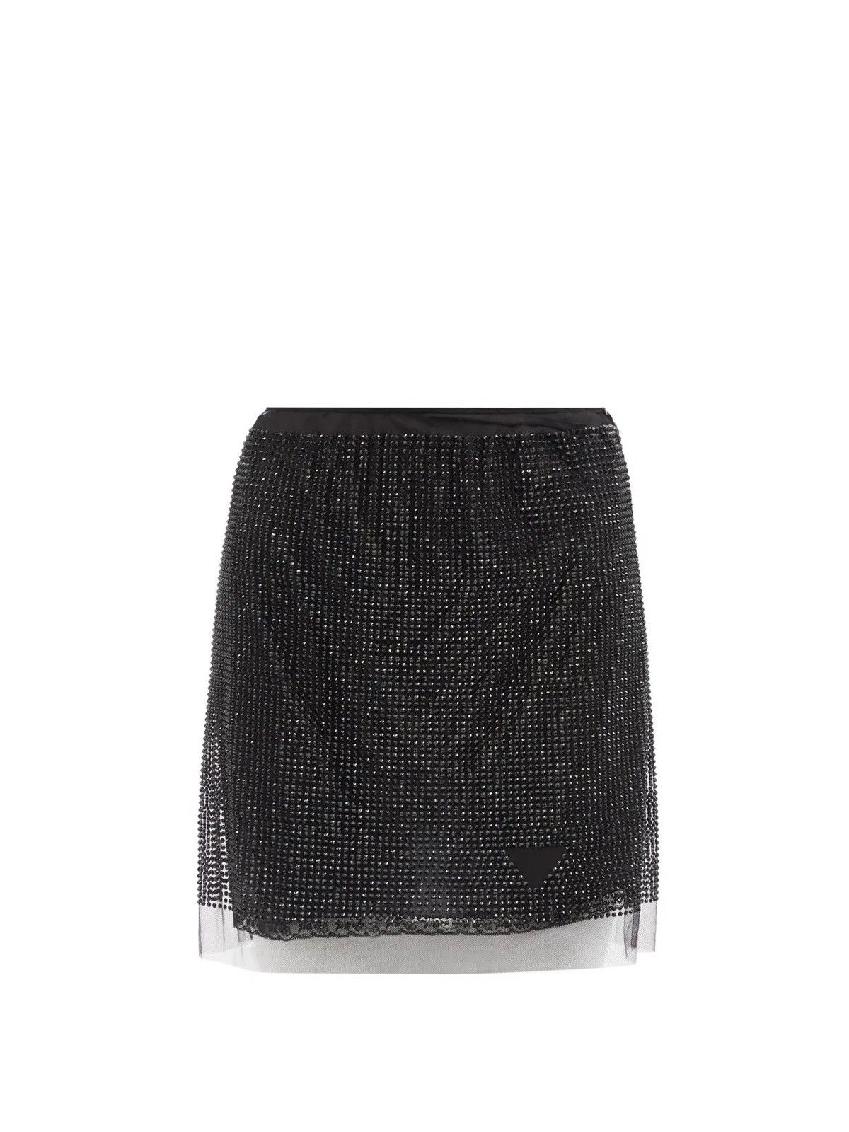 Prada Prada Crystal-Embellished Tulle Mini Skirt Size 27" / US 4 / IT 40 - 1 Thumbnail