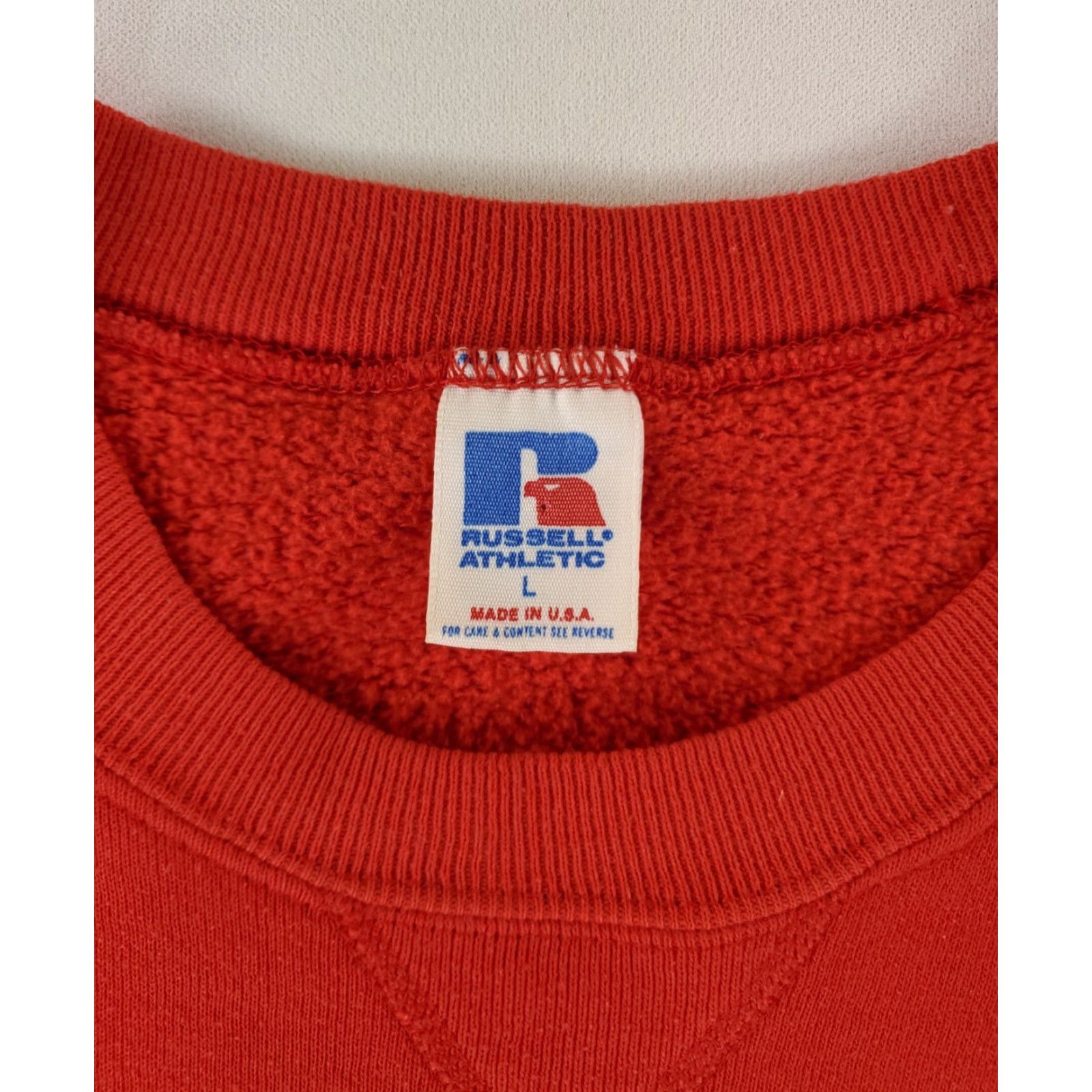 Russell Athletic VINTAGE Russell Athletic Sweatshirt VTG 90s University Nebraska Made USA Red Mens L Size US L / EU 52-54 / 3 - 3 Thumbnail