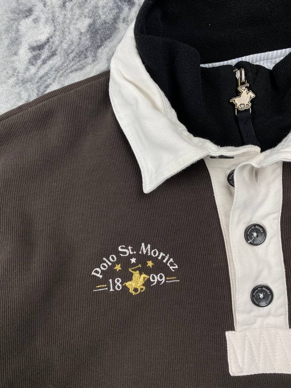 Vintage Polo Club St Moritz Switzerland Rugby Polo Windstopper Size US XL / EU 56 / 4 - 4 Thumbnail