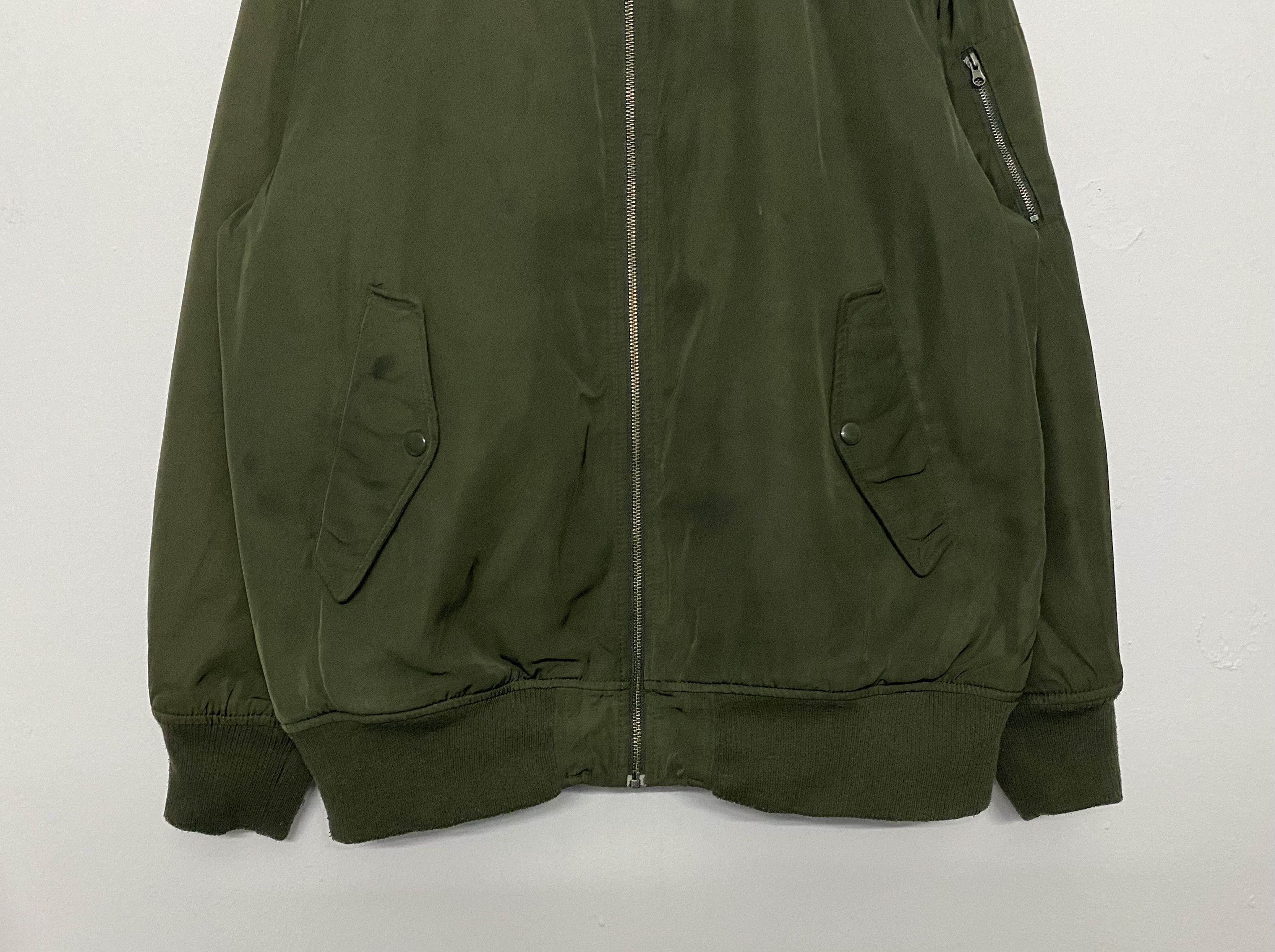 GU Vtg GU Bomber Green Jacket Size US XL / EU 56 / 4 - 4 Thumbnail