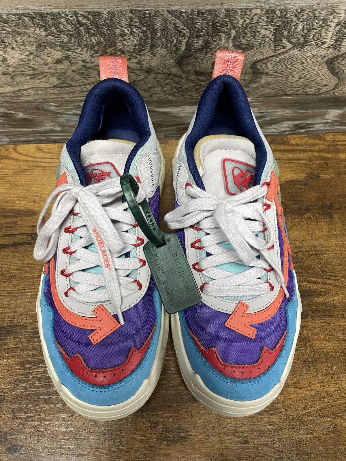 Off-White Off-White ODSY-1000 Blue Multi Color Sneakers Size 41/US8 Size US 8 / EU 41 - 3 Thumbnail