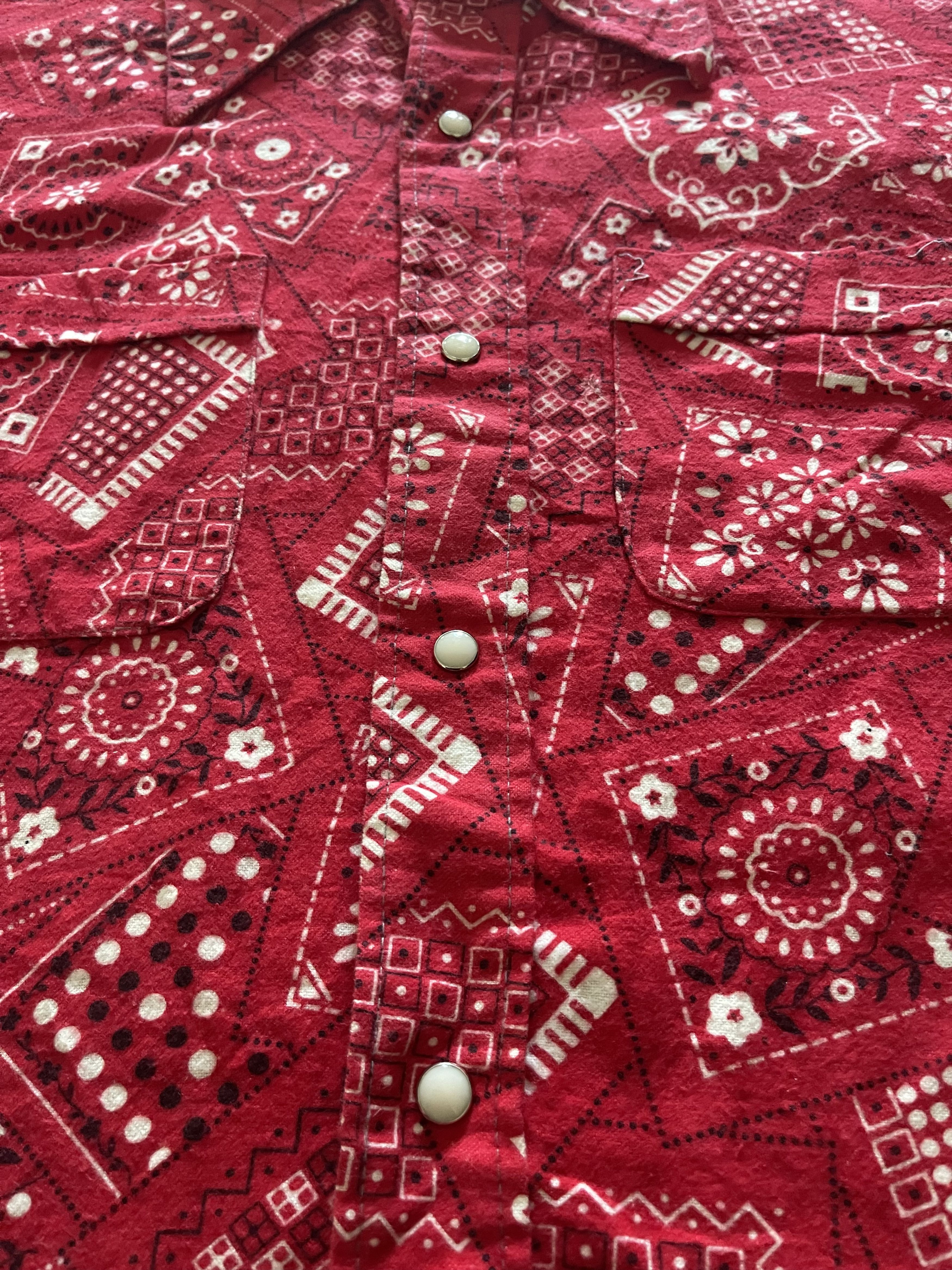 Vintage 🔥 Vintage NORTHWAY Bandana Print Shirt – Made in USA 🔥 Size US XL / EU 56 / 4 - 4 Thumbnail