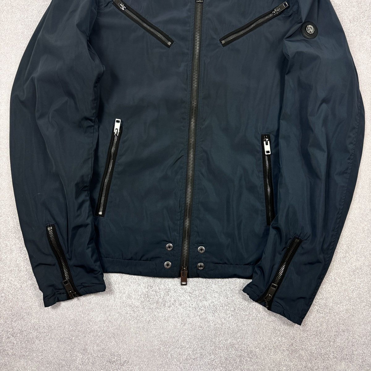 Diesel Men’s Diesel Zipper Teflon Nylon Navy Bomber Jacket Size XL Size US XL / EU 56 / 4 - 3 Thumbnail