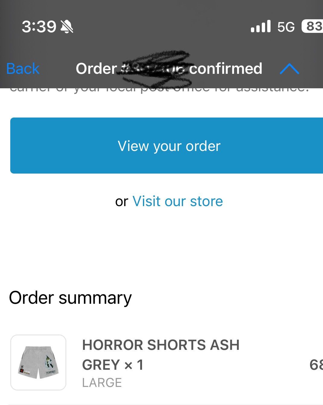Revenge HORROR SHORTS ASH GREY Size US 34 / EU 50 - 8 Thumbnail