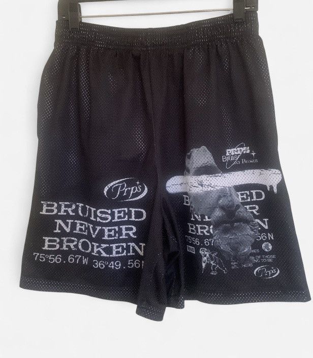 Prps PRPS Bruised Never Broken Basketball Shorts Size US 32 / EU 48 - 1 Thumbnail