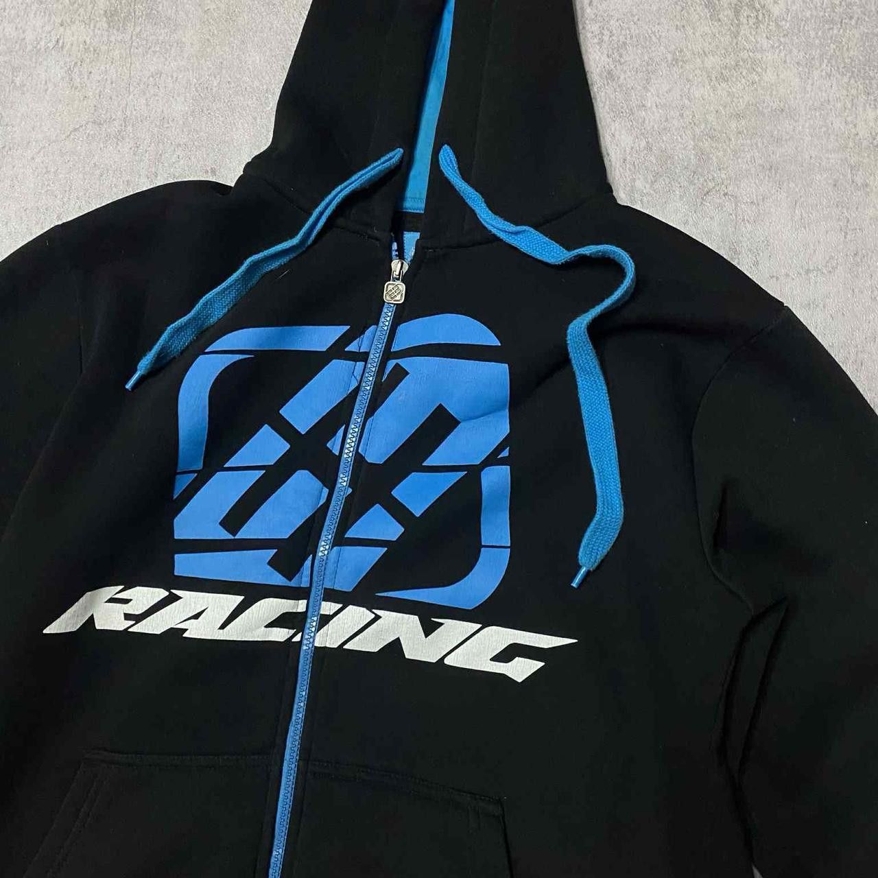 Other Black and blue racing zip up hoodie Size US L / EU 52-54 / 3 - 2 Thumbnail