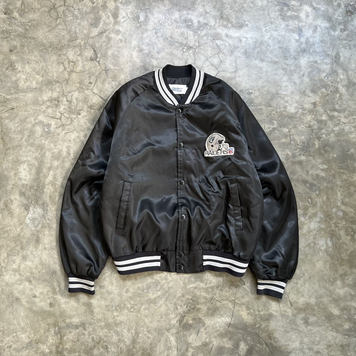 Vintage Vintage NFL Raiders Chalk Line Varsity Jacket Size US L / EU 52-54 / 3 - 1 Thumbnail