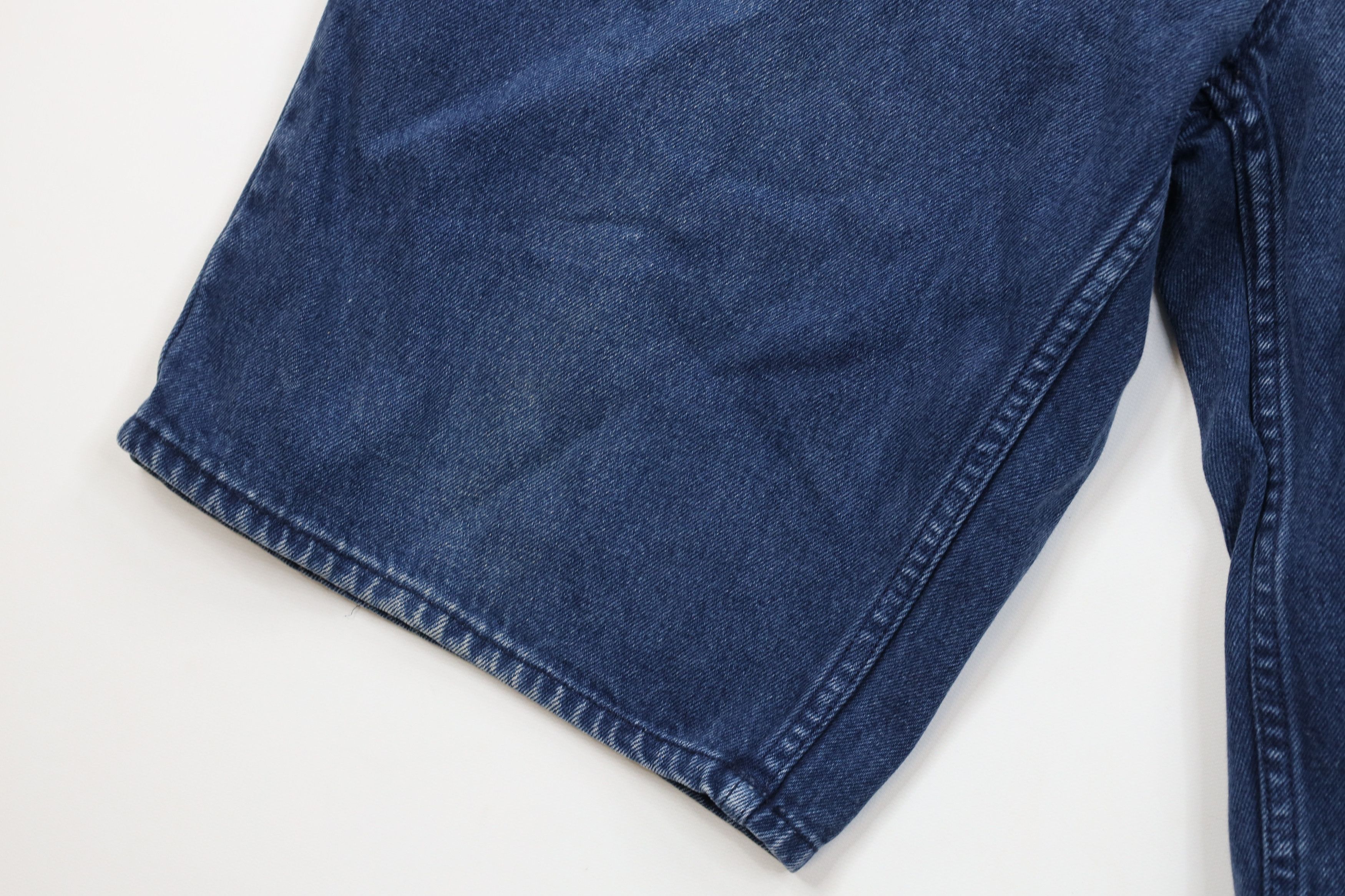 Vintage Vintage 90s Streetwear Fit Hip Hop Denim Jean Shorts Blue Size US 38 / EU 54 - 6 Thumbnail