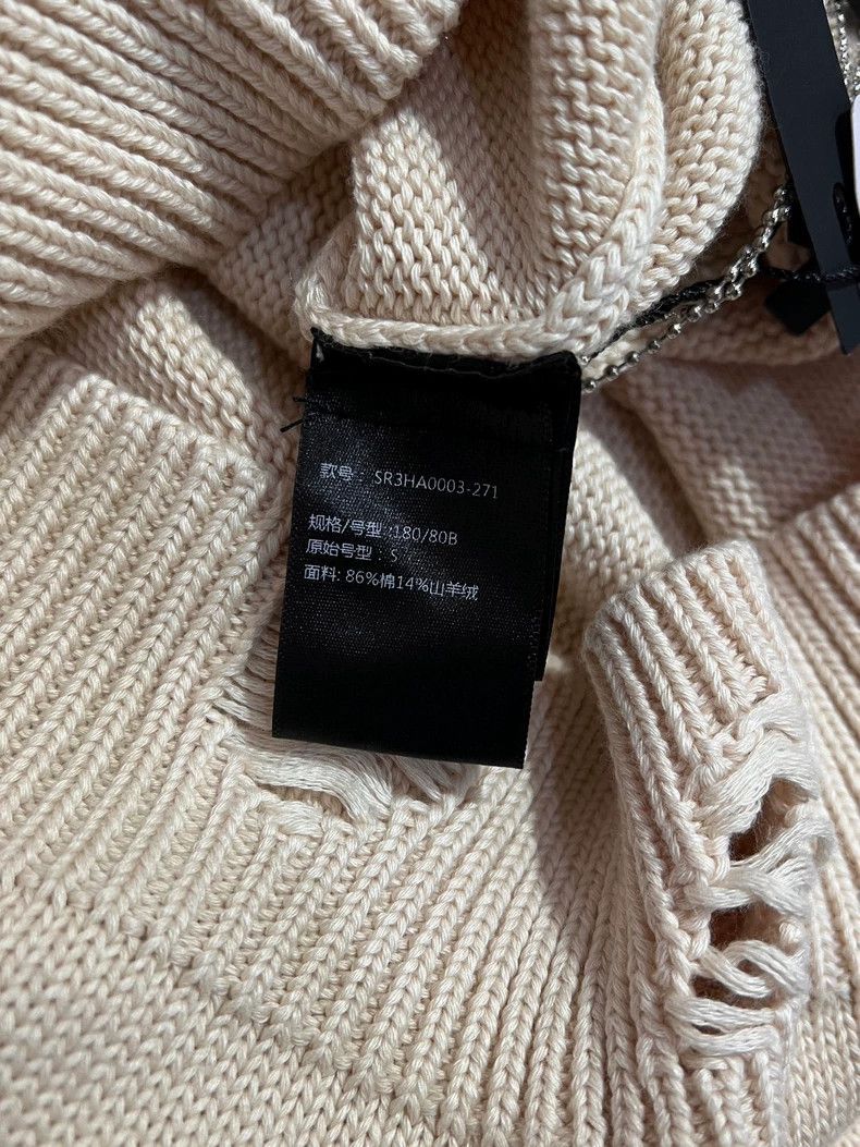 Amiri AmiriBeige letter embroidered round-neck sweater 2503-Nexta Size US S / EU 44-46 / 1 - 7 Thumbnail