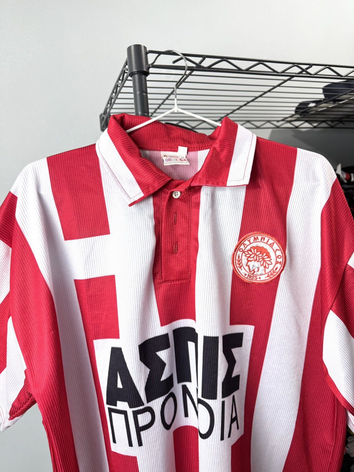 Vintage Rare Vintage 90’s Olympiacos Greece Soccer Jersey Football Size US XL / EU 56 / 4 - 2 Thumbnail
