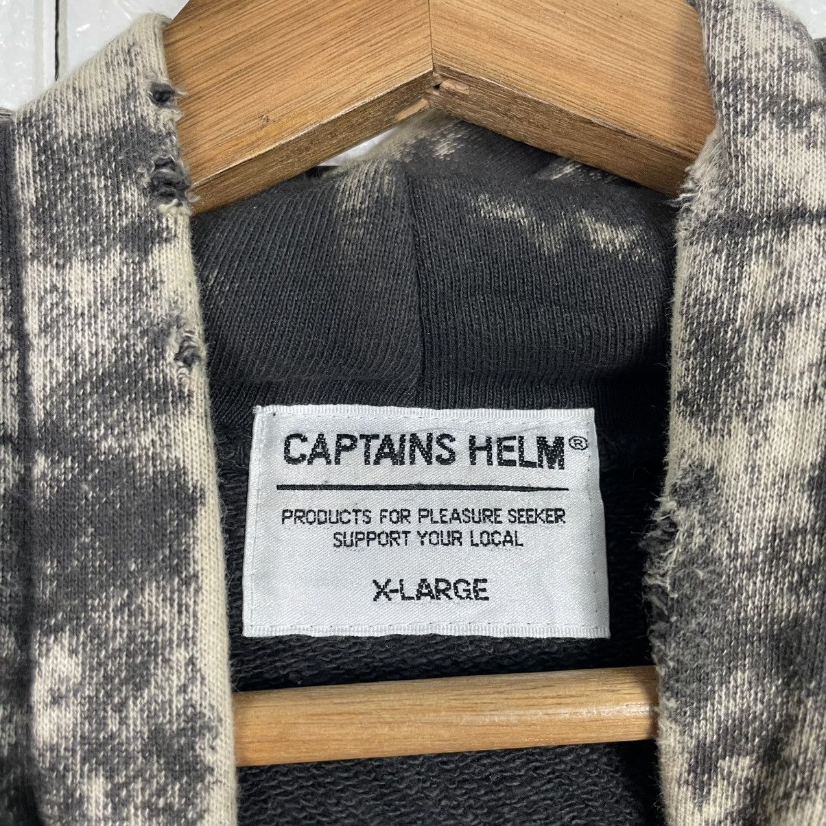 Japanese Brand Captain Helm Black Acid Wash Hoodie Size US XL / EU 56 / 4 - 14 Thumbnail