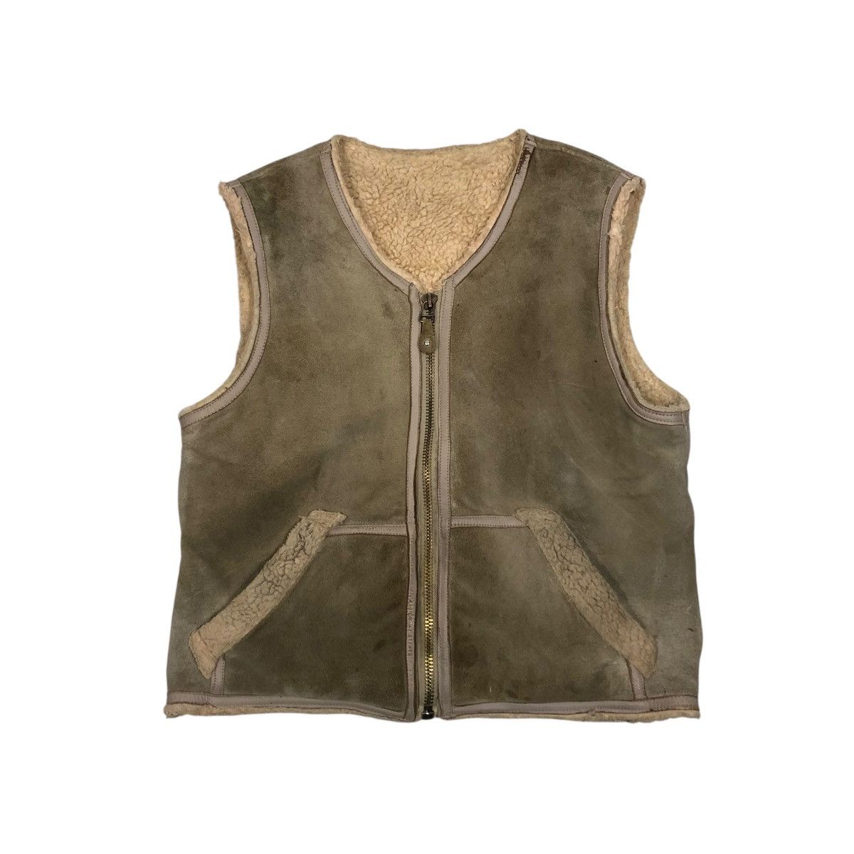 Japanese Brand 🔥VINTAGE GENUINE LEATHER TANK TOP SLEEVELESS NEXT STAGE Size US S / EU 44-46 / 1 - 1 Thumbnail