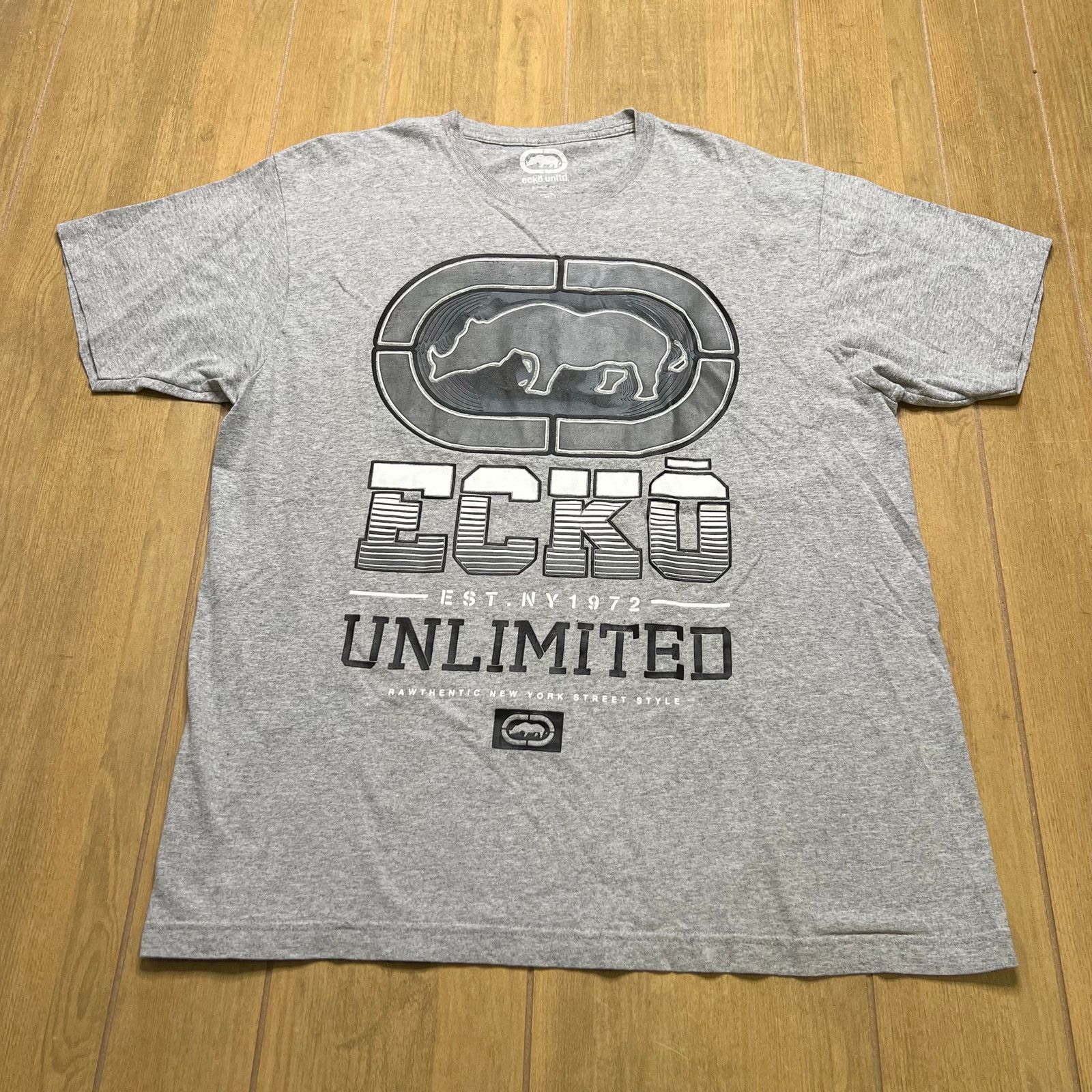 Ecko Unltd. Vintage Ecko Unlimited Gray Short Sleeve T Shirt Sz XL Y2K Size US XL / EU 56 / 4 - 1 Thumbnail
