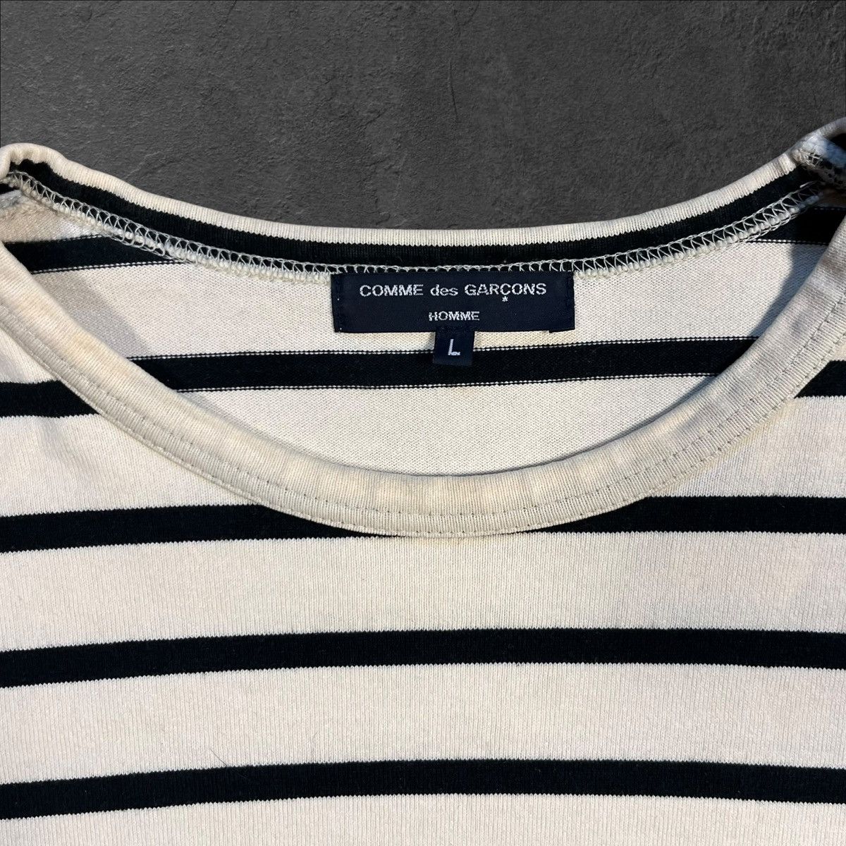 Comme des Garcons Comme Des Garçons Homme long sleeve stripe camo t-shirt Size US M / EU 48-50 / 2 - 3 Thumbnail