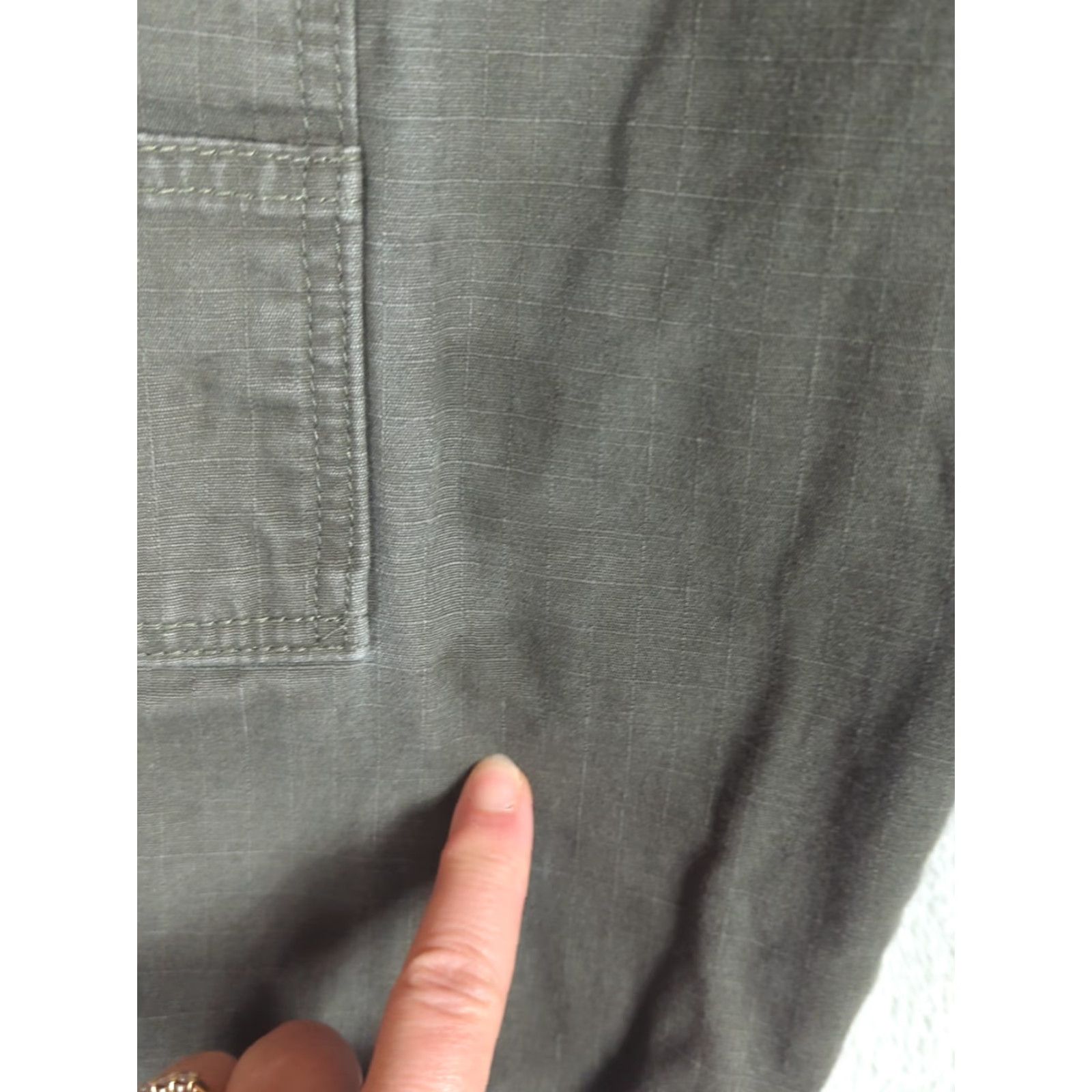 Wrangler Wrangler Riggs Pants Mens 32x30 Moss Green Ripstop Cargo Double Knee Workwear Size US 32 / EU 48 - 3 Thumbnail