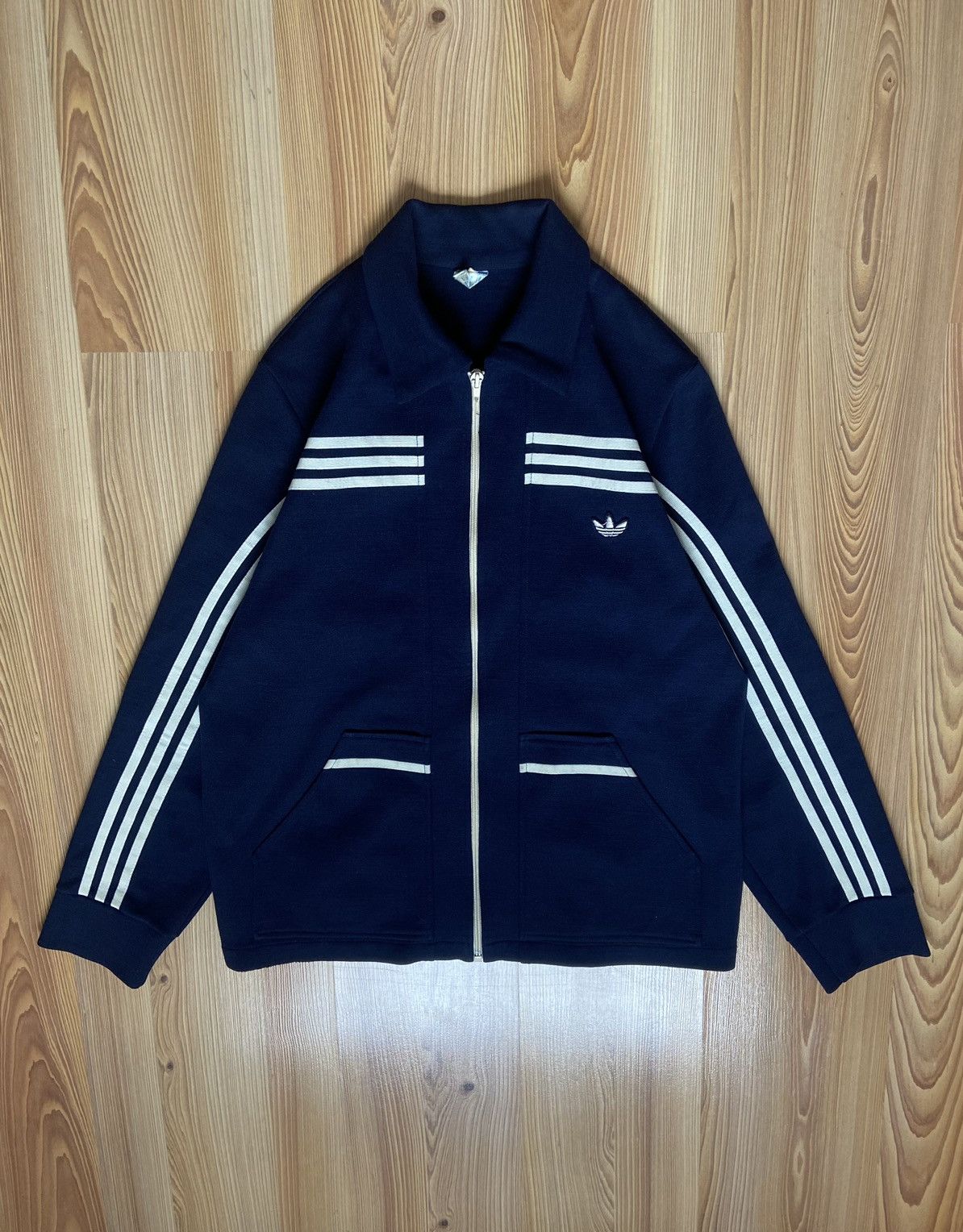 Vintage 70s Track Jacket Adidas Originals Rare Item