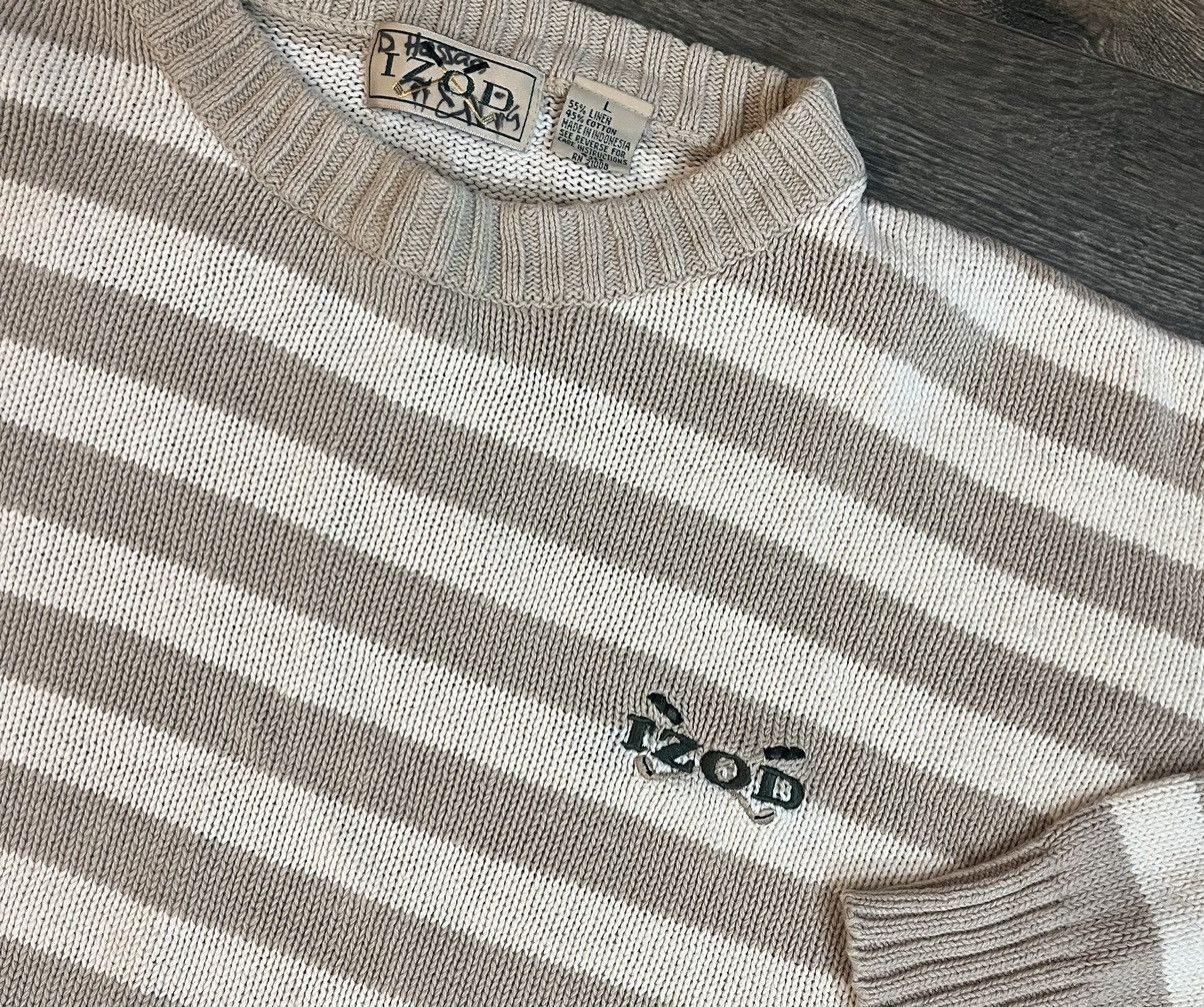 Izod × Vintage Vintage IZOD Cobain Style Sweater Size US L / EU 52-54 / 3 - 3 Thumbnail