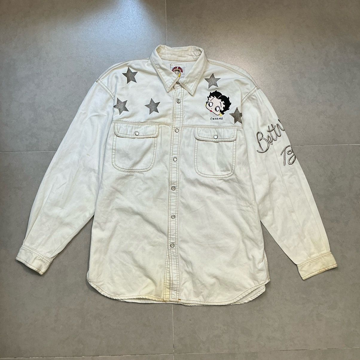 Other 90s Betty Boop Embroidery Shirt Size US M / EU 48-50 / 2 - 1 Thumbnail