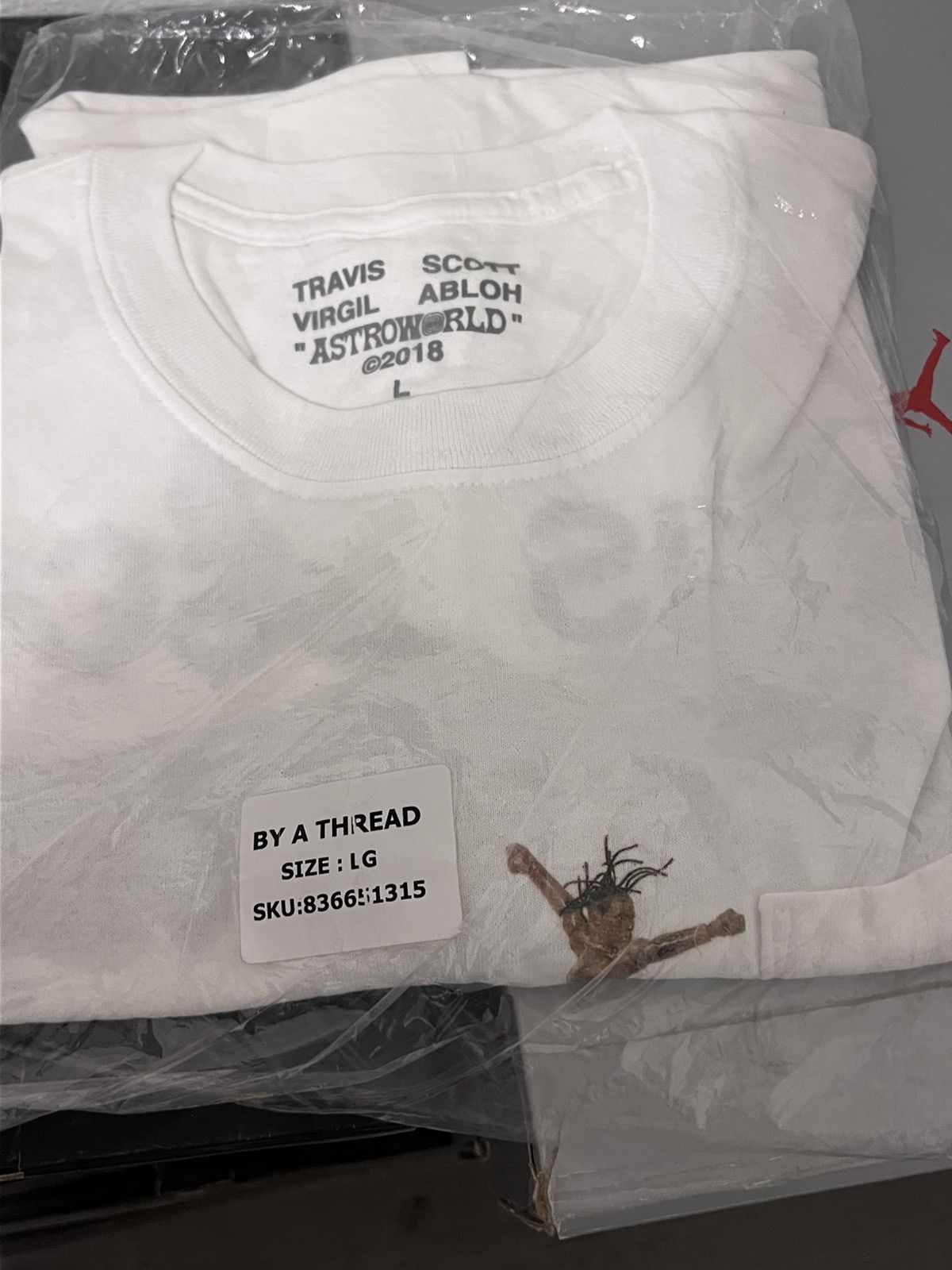 Jordan Brand × Travis Scott × Virgil Abloh Travis Scott x Virgil by a thread tee Size US L / EU 52-54 / 3 - 1 Thumbnail