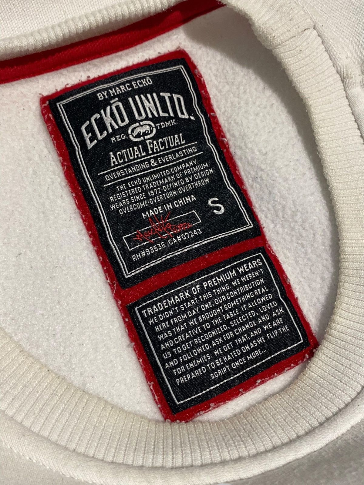 Ecko Unltd. × Vintage Vintage Ecko Unlimited Rap Hip-Hop Premium y2k Sweatshirt Size US S / EU 44-46 / 1 - 11 Thumbnail