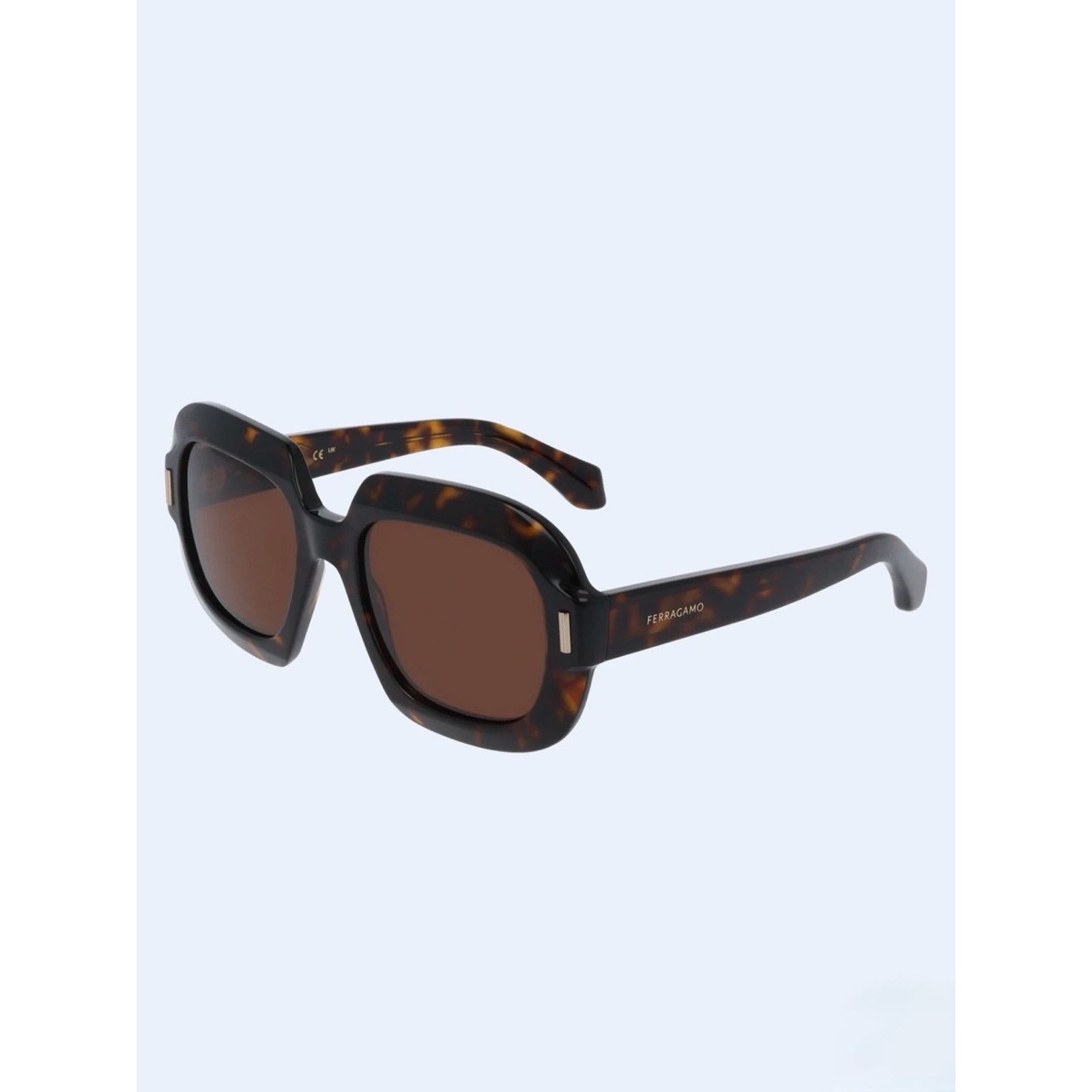 Salvatore Ferragamo New Salvatore Ferragamo SF2068SE 242 Women's Dark Havana Size ONE SIZE - 3 Thumbnail