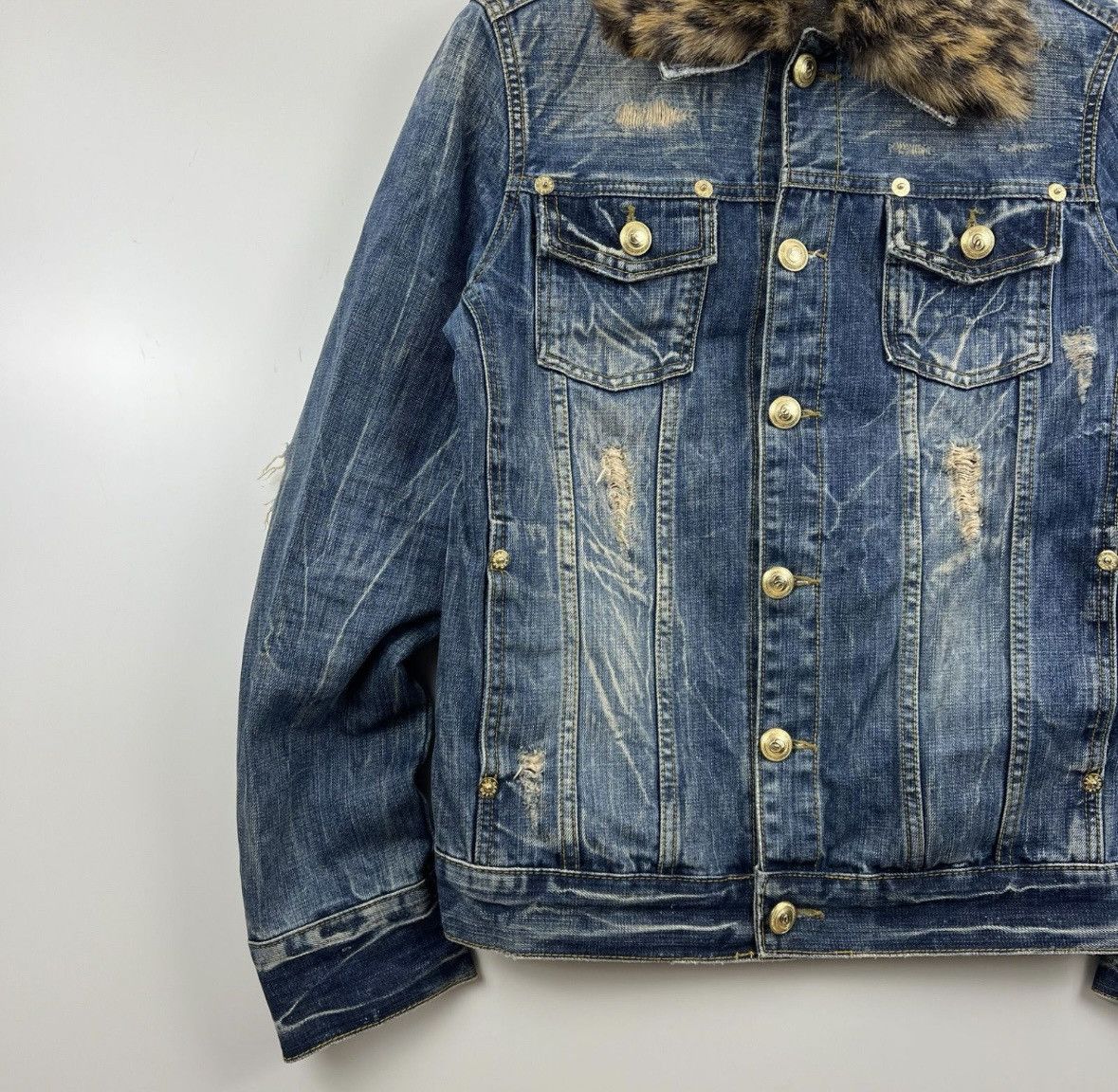 Other GENNARO Leopard Denim Jacket Size US S / EU 44-46 / 1 - 3 Thumbnail
