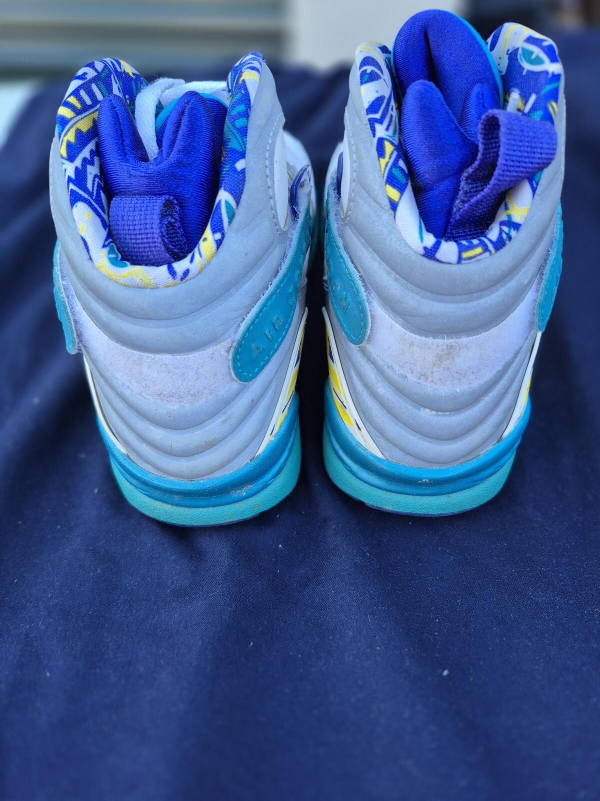 Jordan Brand Air Jordan 8 Retro “White Aqua” Womens 8.5 Used No Box Size US 8.5 / IT 38.5 - 5 Thumbnail