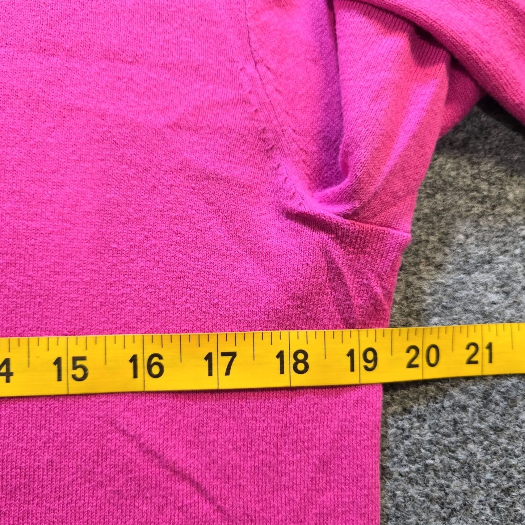 J.Crew J.CREW Sweater Womens Medium Pink Ruffle Neckline Long Sleeve Casual Capsule Holiday? Size M / US 6-8 / IT 42-44 - 5 Thumbnail