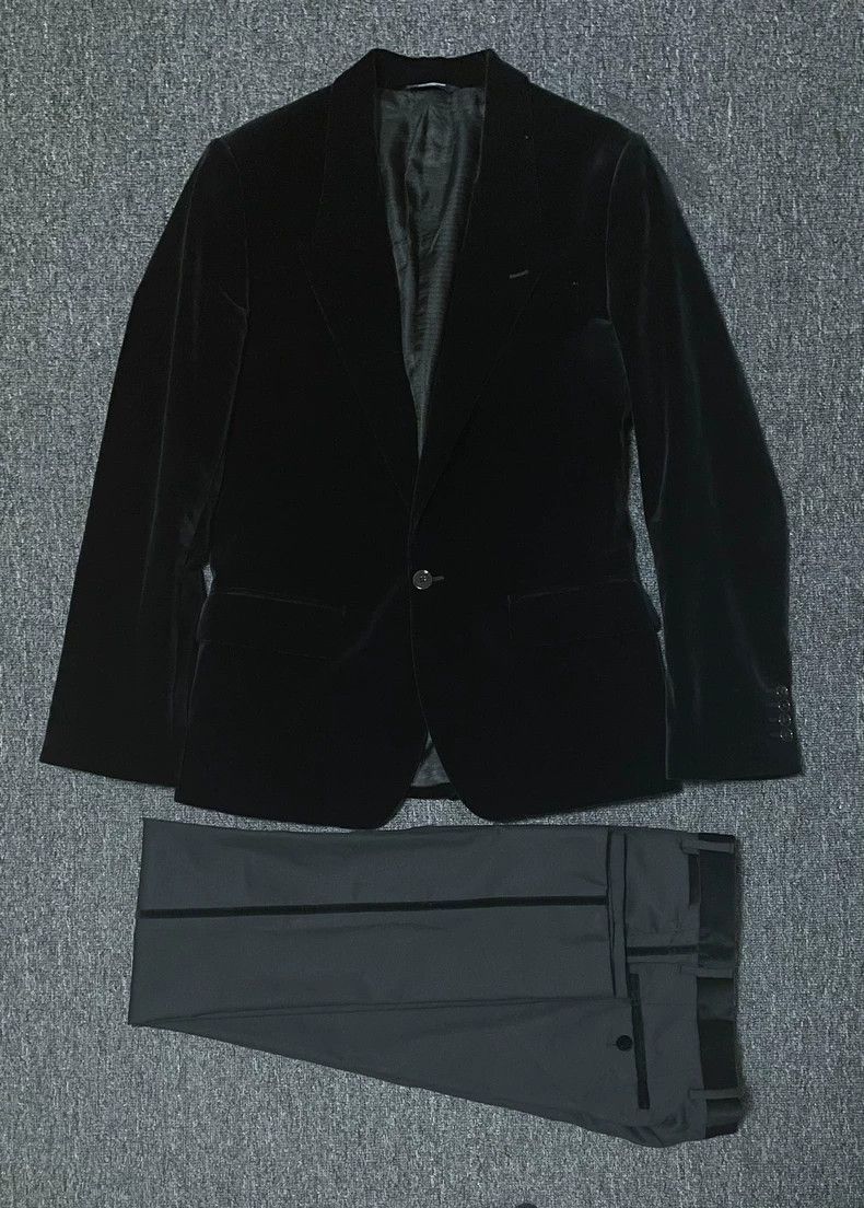 Dolce & Gabbana Dolce Gabbana Velvet Suit Set-yf Size US 44 / EU 60 - 1 Thumbnail