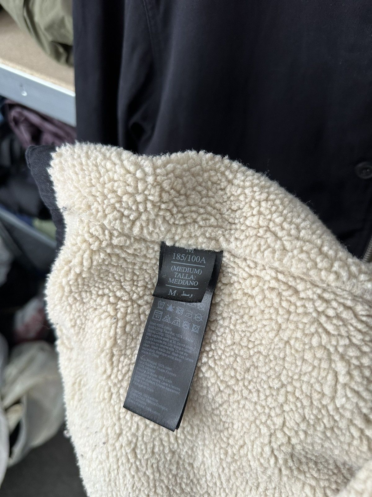 Allsaints Vintage Allsaints Black Button Zip Jacket Rare Sherpa Mens Size US M / EU 48-50 / 2 - 14 Thumbnail