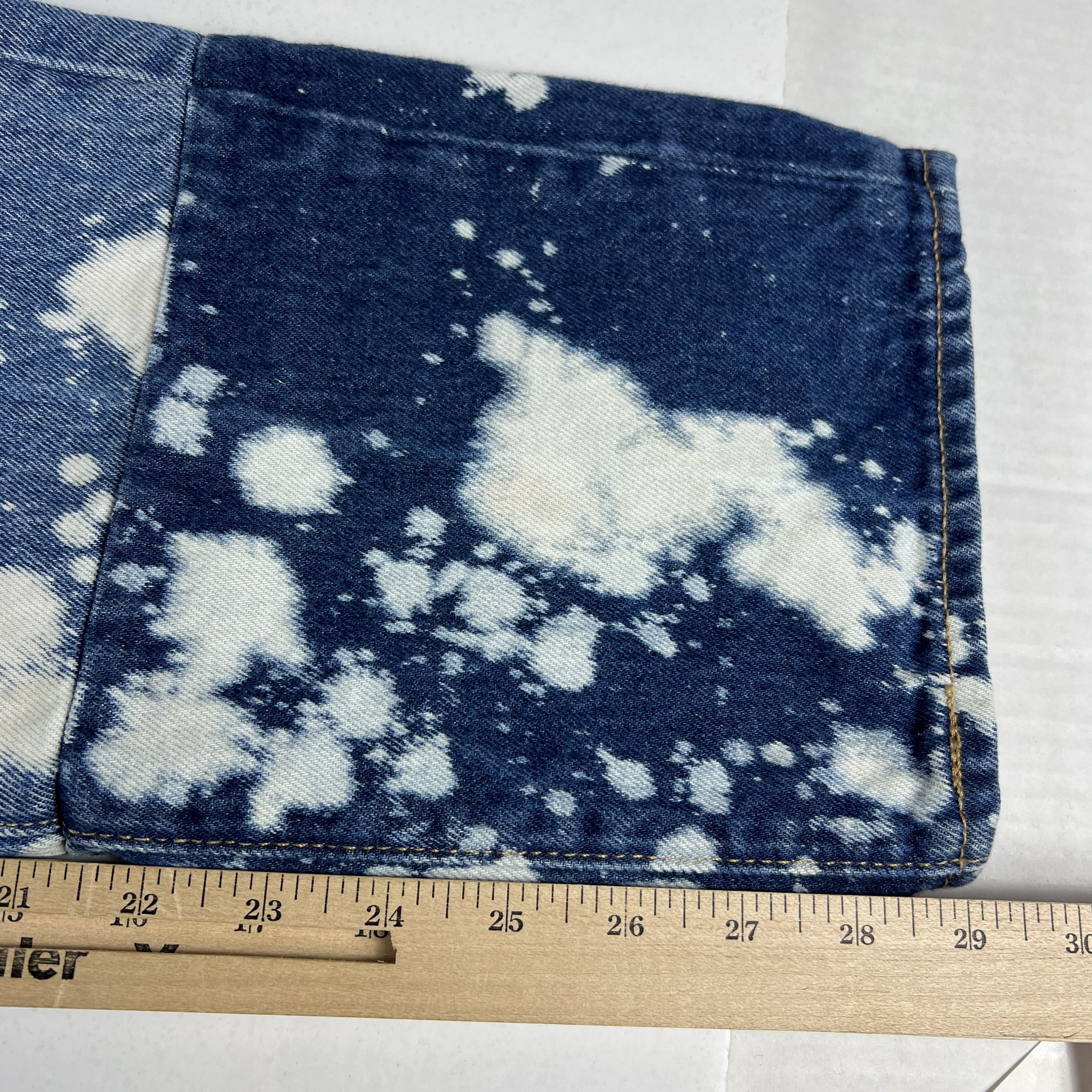 Levi's Levi's Jeans Men 541 Athletic Tapered Blue Bleached Denim Size US 33 - 20 Thumbnail