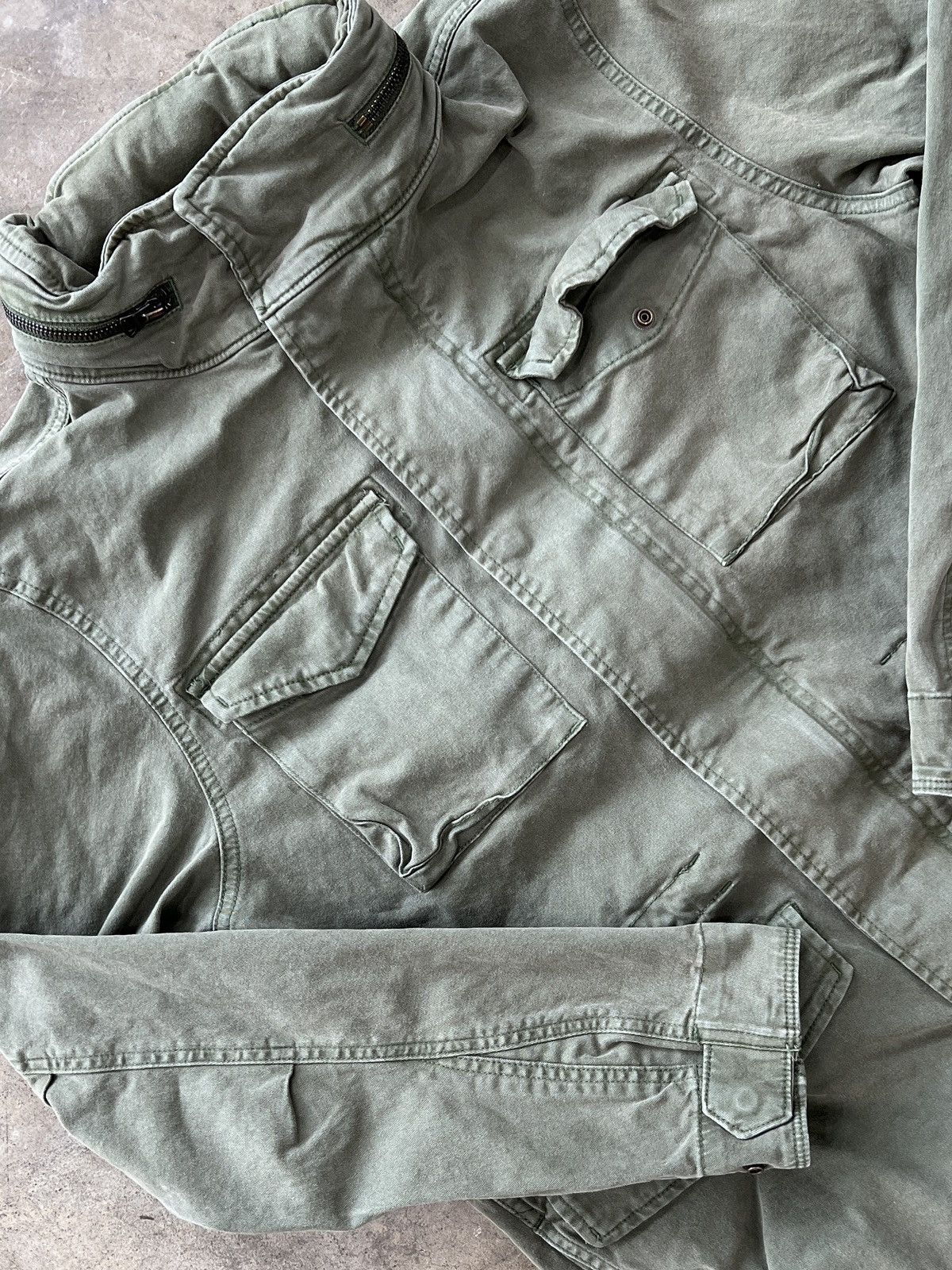 Old Navy × Vintage Vintage Y2K Old Navy Army Multi Full Zip Jacket Medium Size US M / EU 48-50 / 2 - 1 Thumbnail