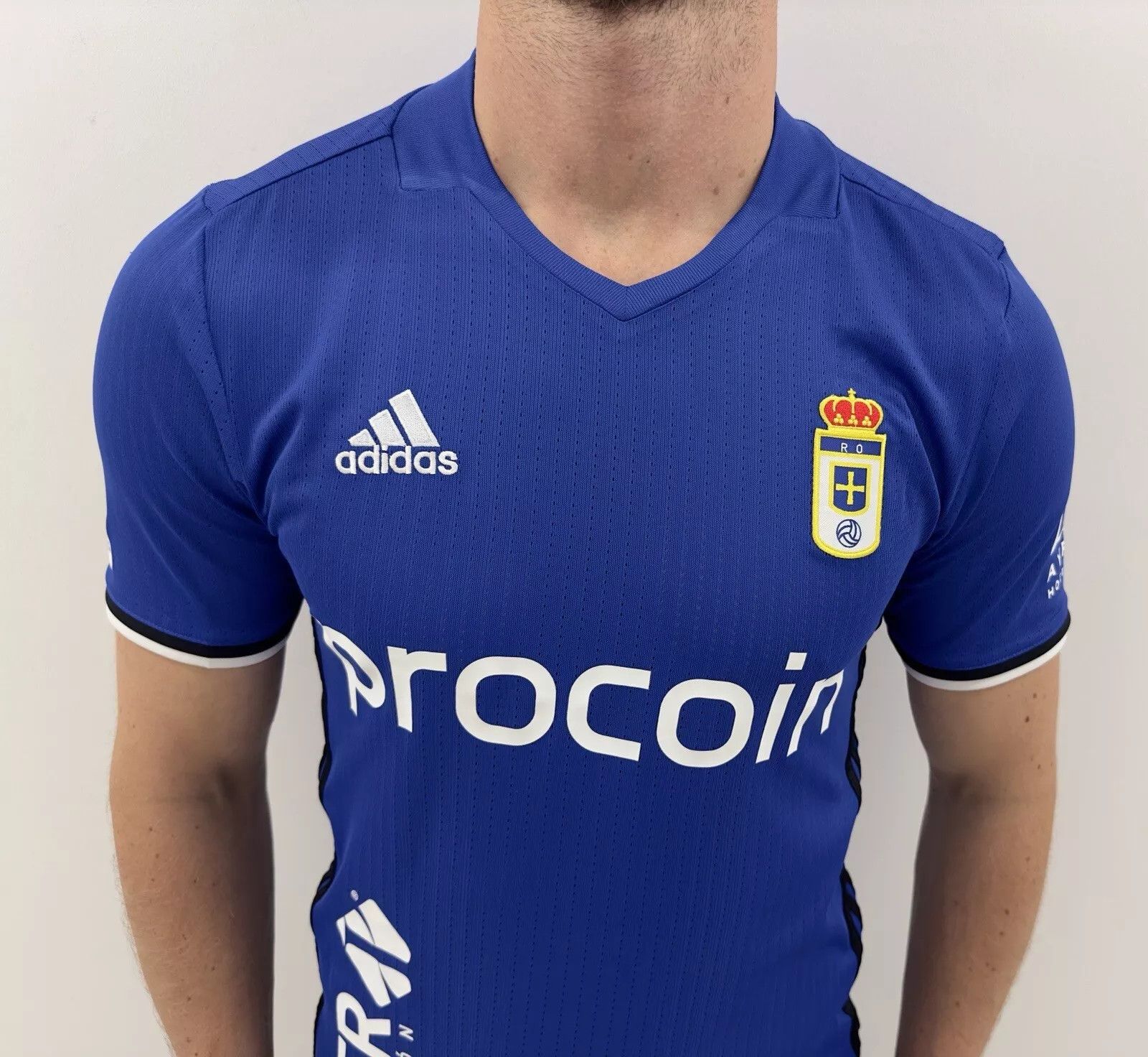Adidas Real Oviedo 2016 2017 Home Jersey Soccer Adizero PlayerIssue Size US S / EU 44-46 / 1 - 2 Thumbnail